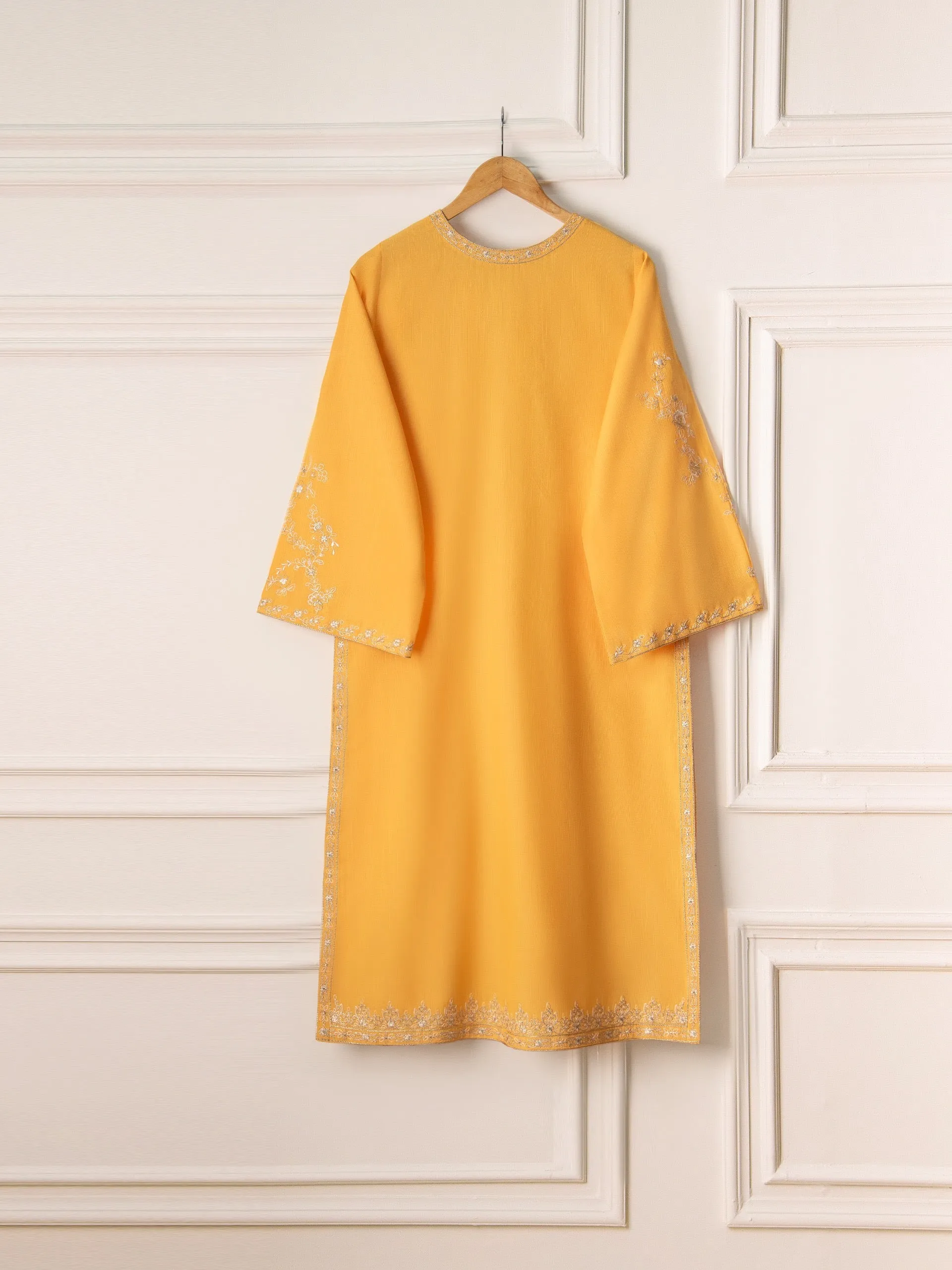 2 Piece - Embroidered Khaddar Suit S110722