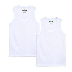 2pk Pure Cotton Vests