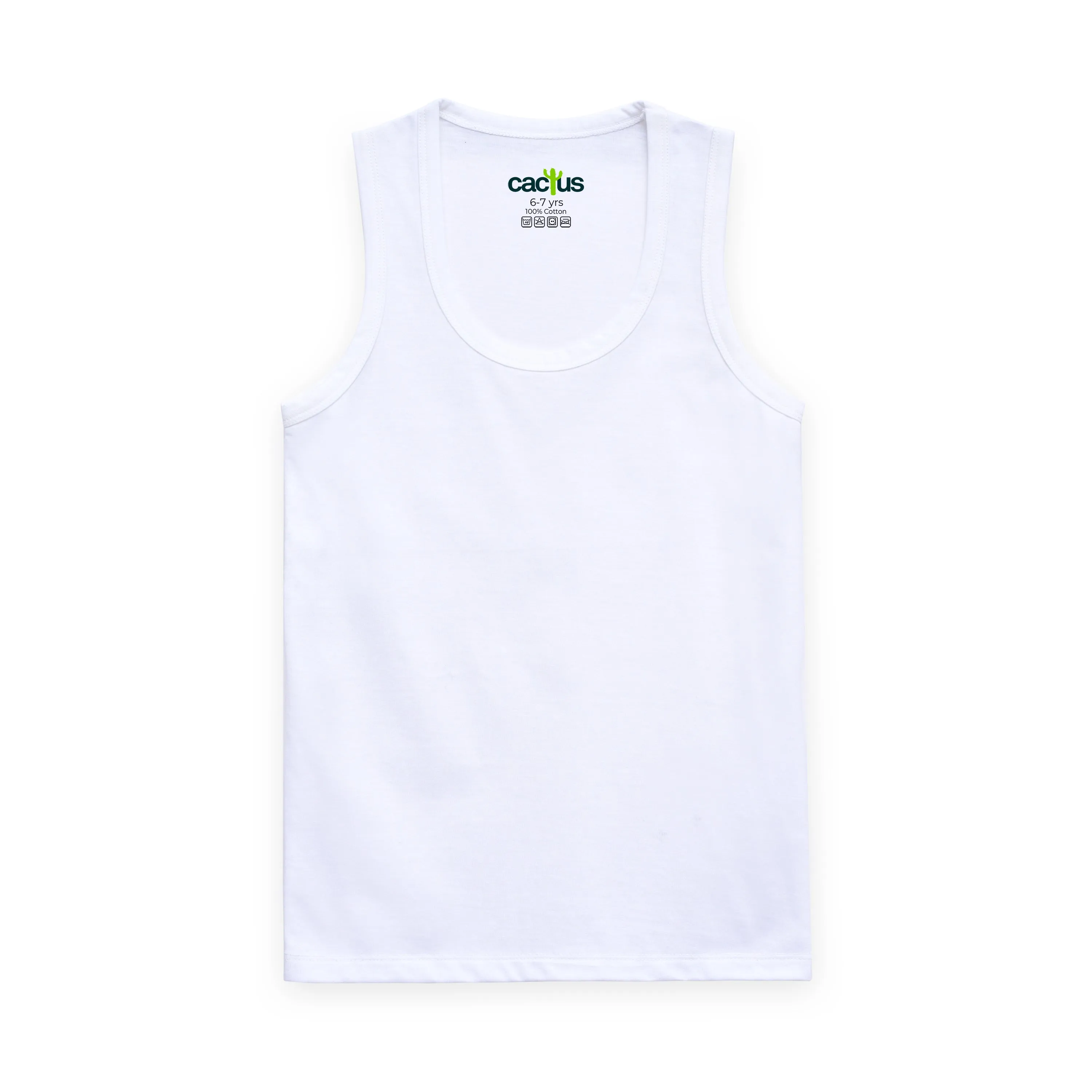 2pk Pure Cotton Vests