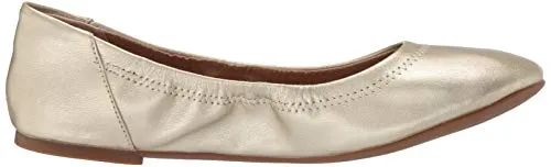 Amazon Essentials Women's Belice Ballet Flat, Gold, 6.5 B US