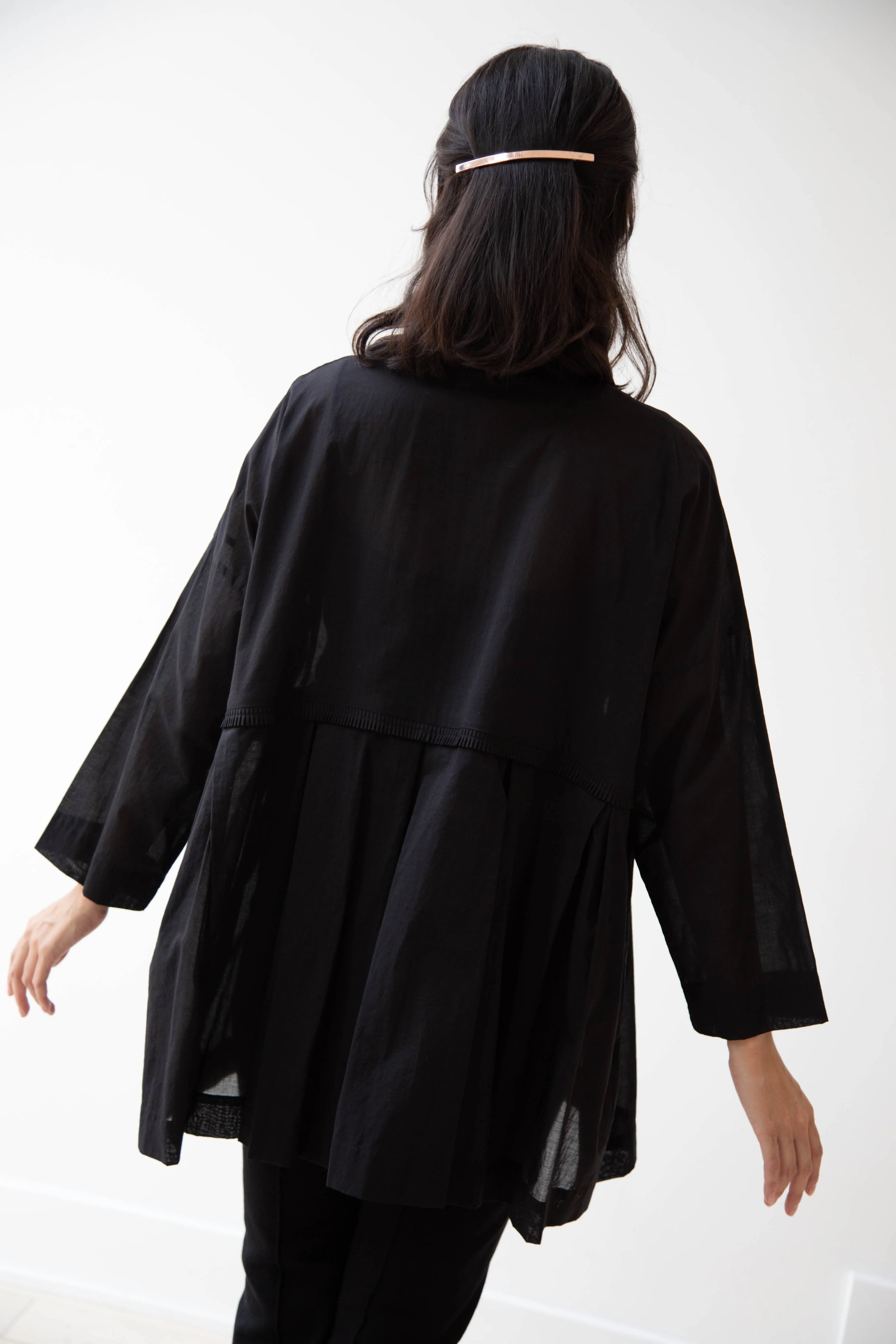 Arts & Science | Tuck Braid Blouse in Black