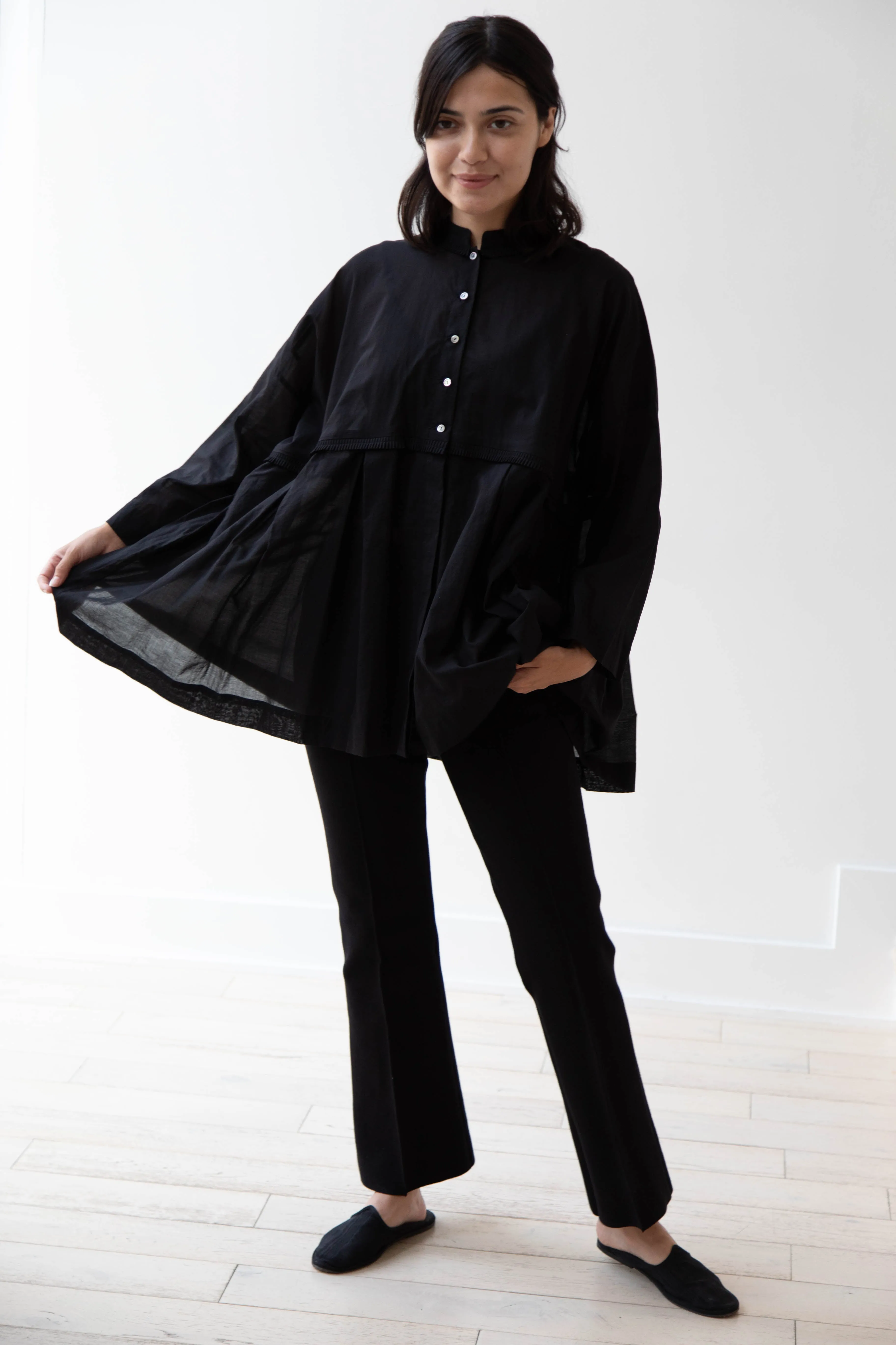 Arts & Science | Tuck Braid Blouse in Black