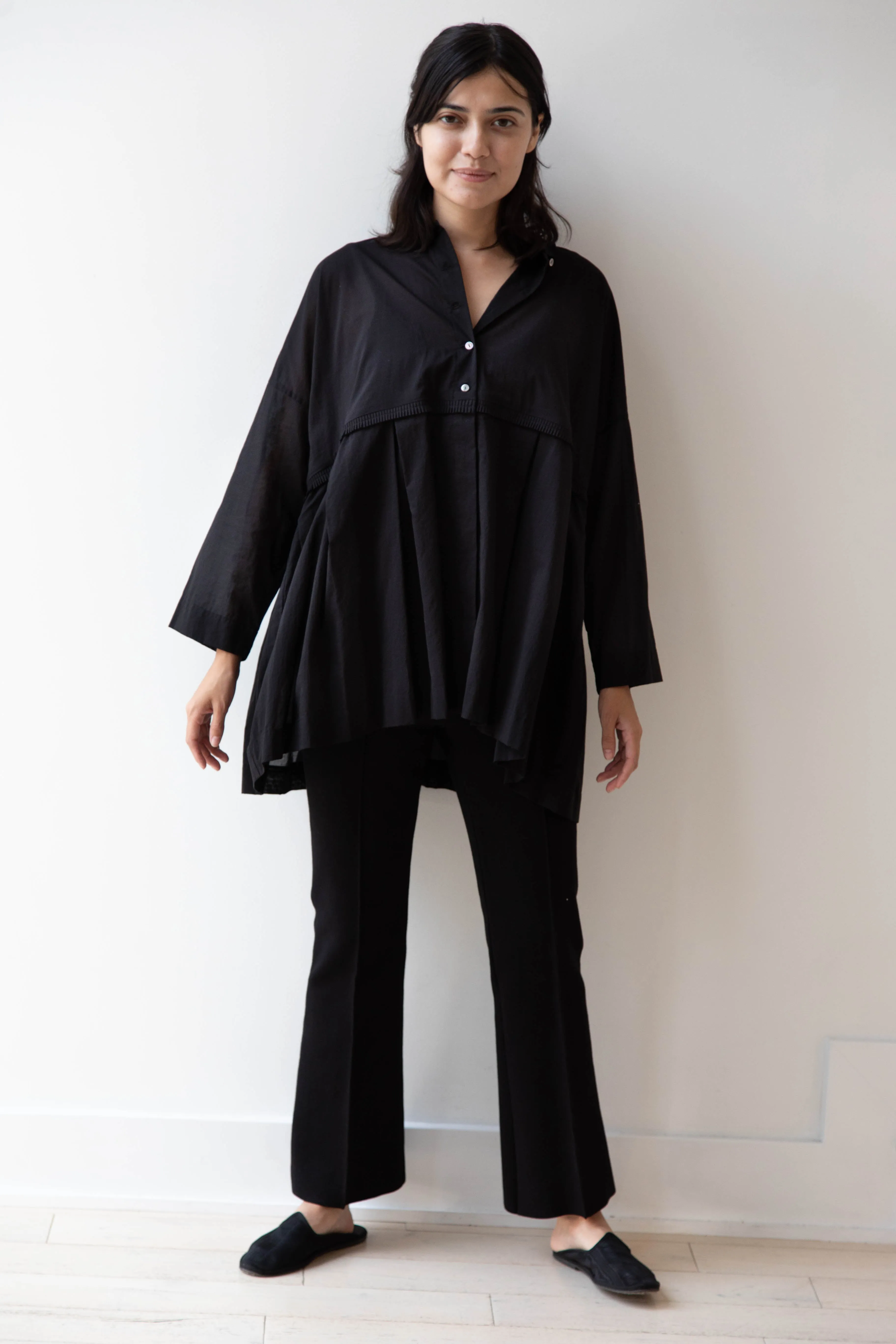 Arts & Science | Tuck Braid Blouse in Black