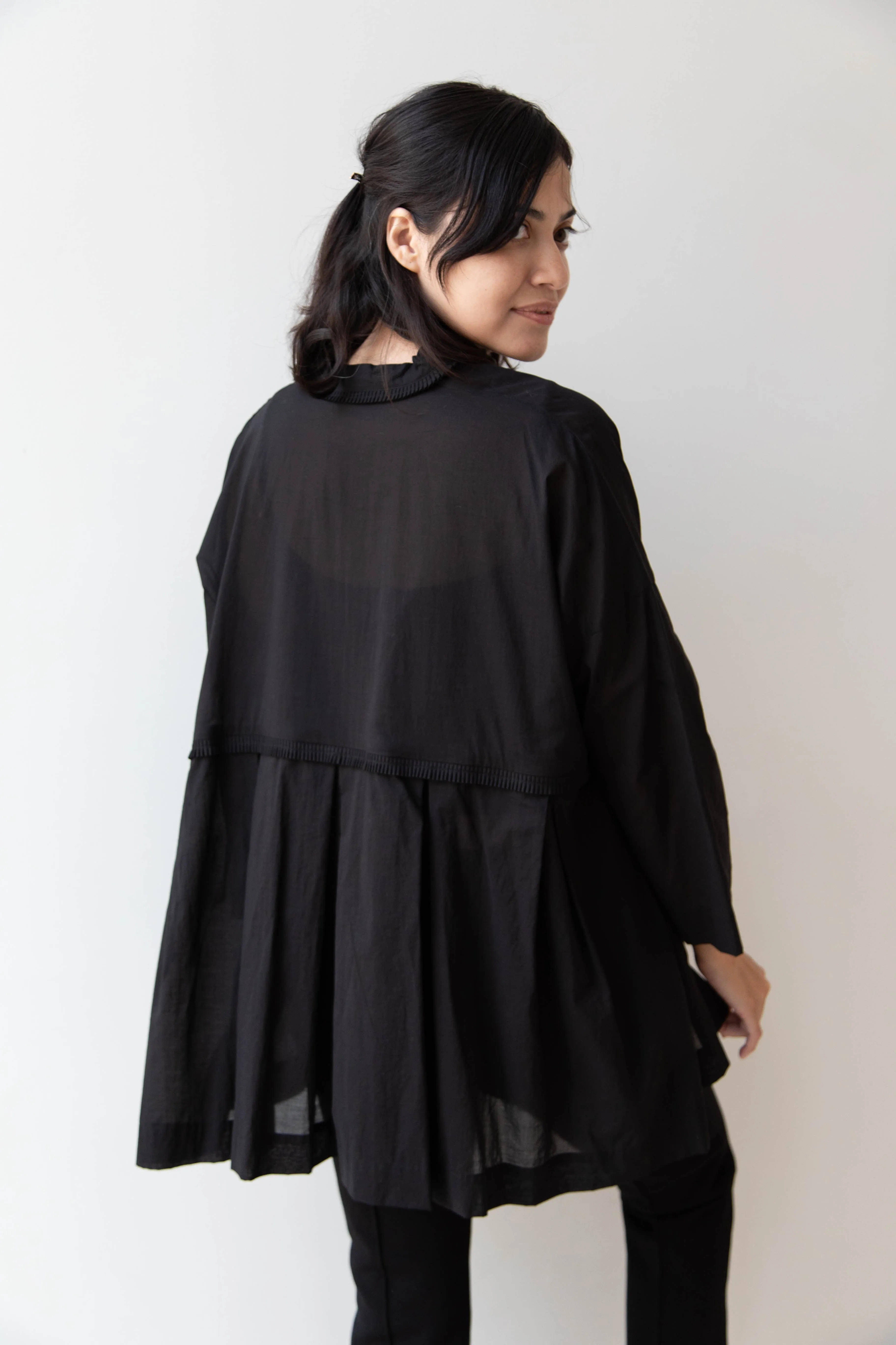 Arts & Science | Tuck Braid Blouse in Black