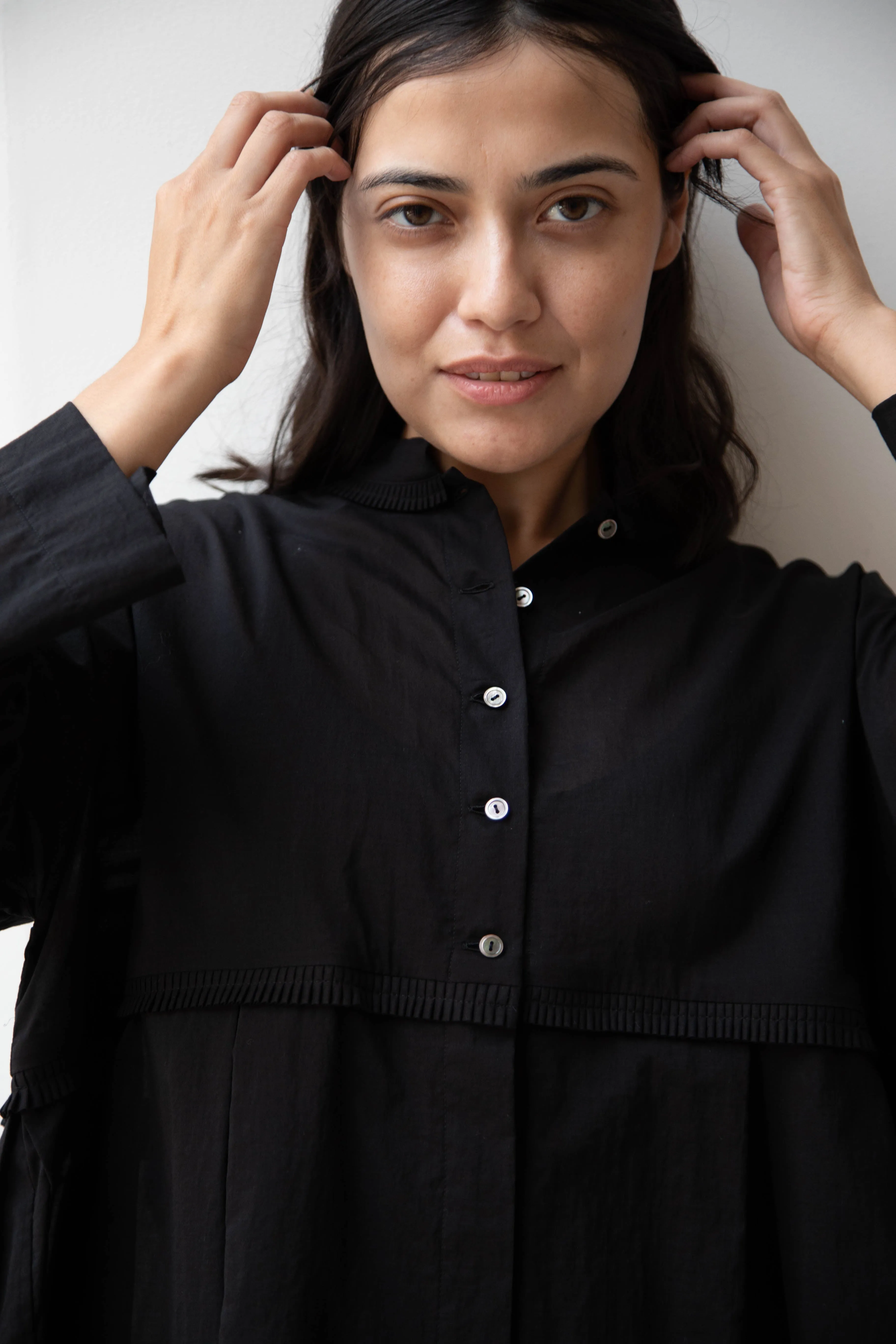 Arts & Science | Tuck Braid Blouse in Black
