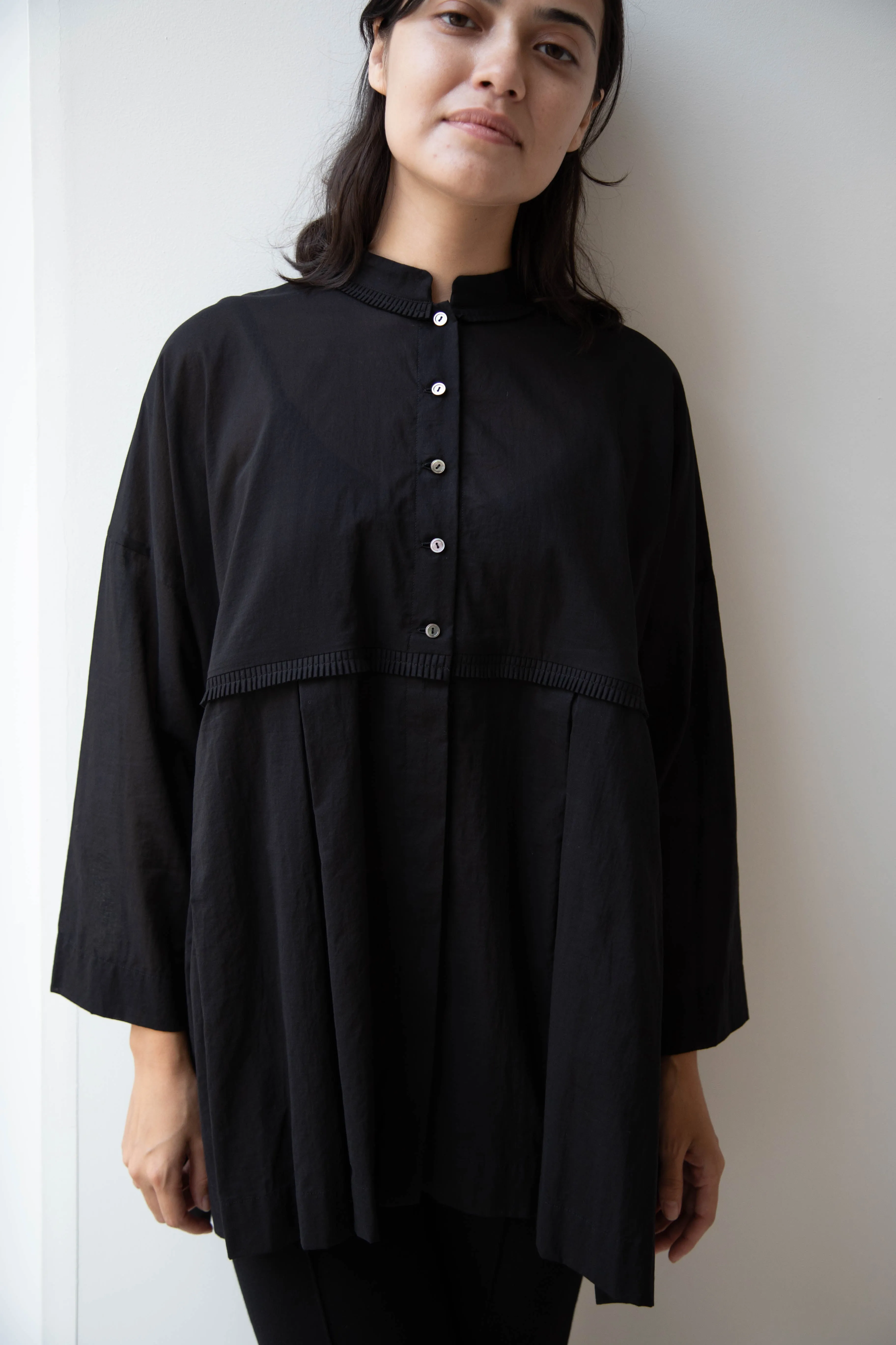 Arts & Science | Tuck Braid Blouse in Black