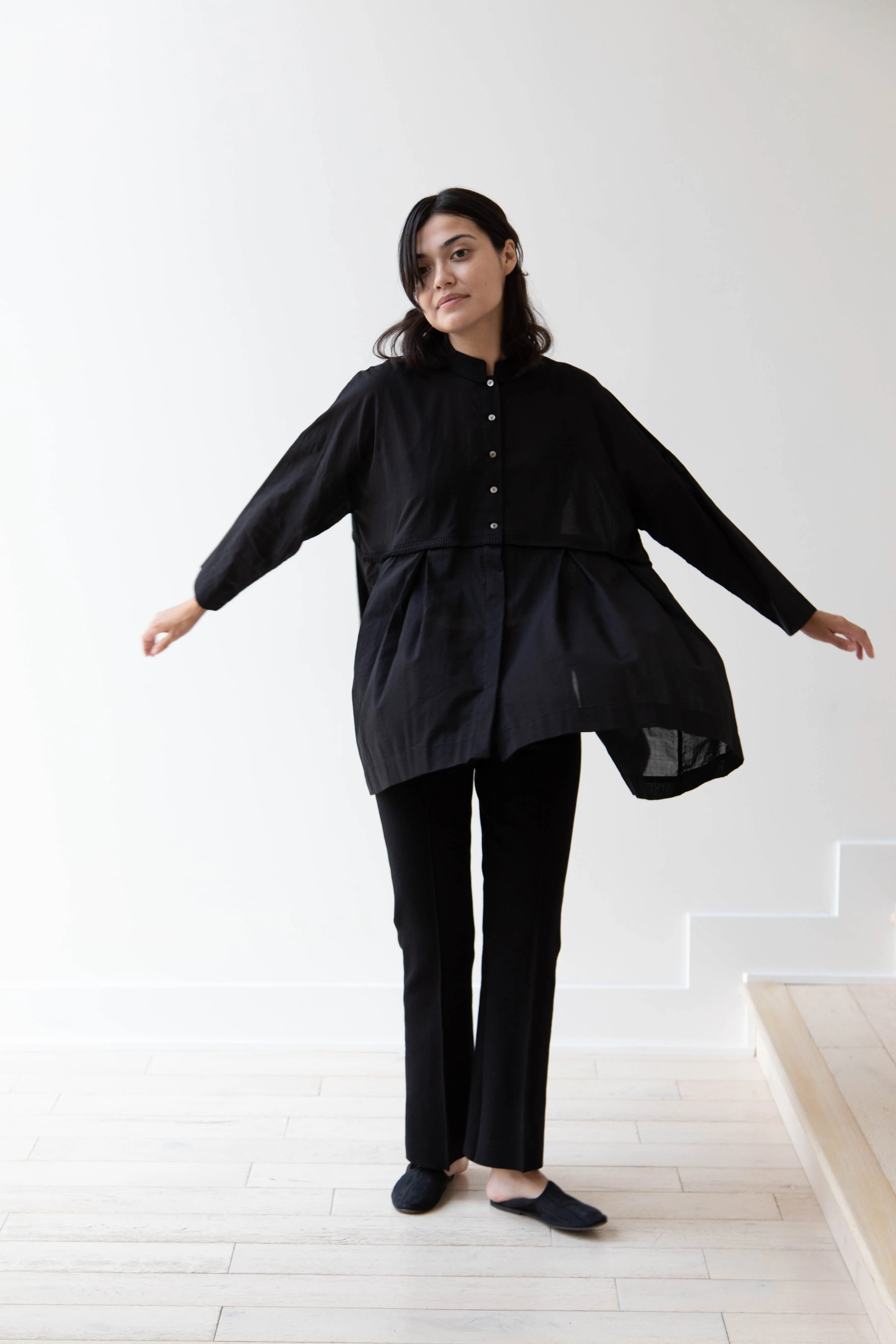 Arts & Science | Tuck Braid Blouse in Black