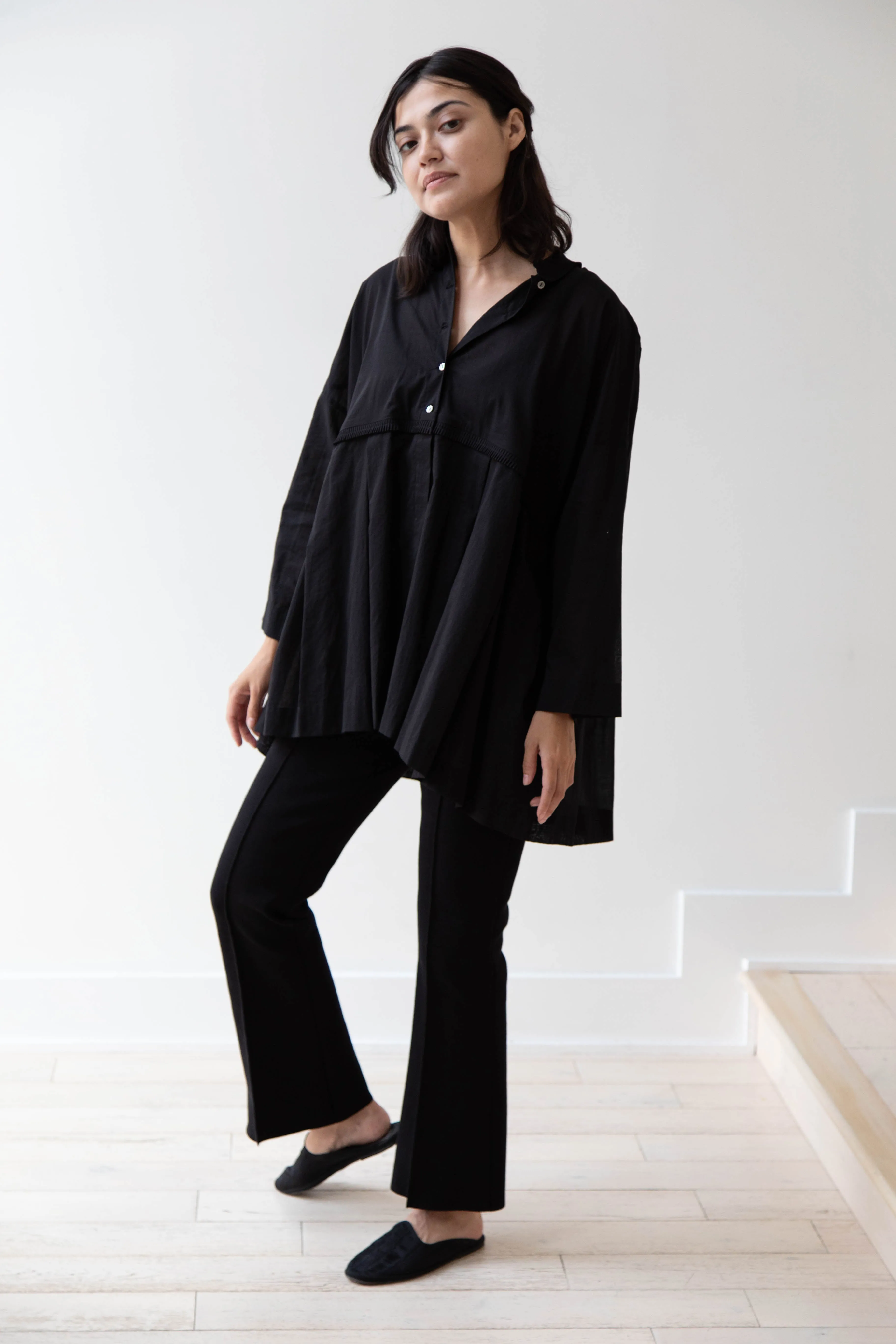 Arts & Science | Tuck Braid Blouse in Black