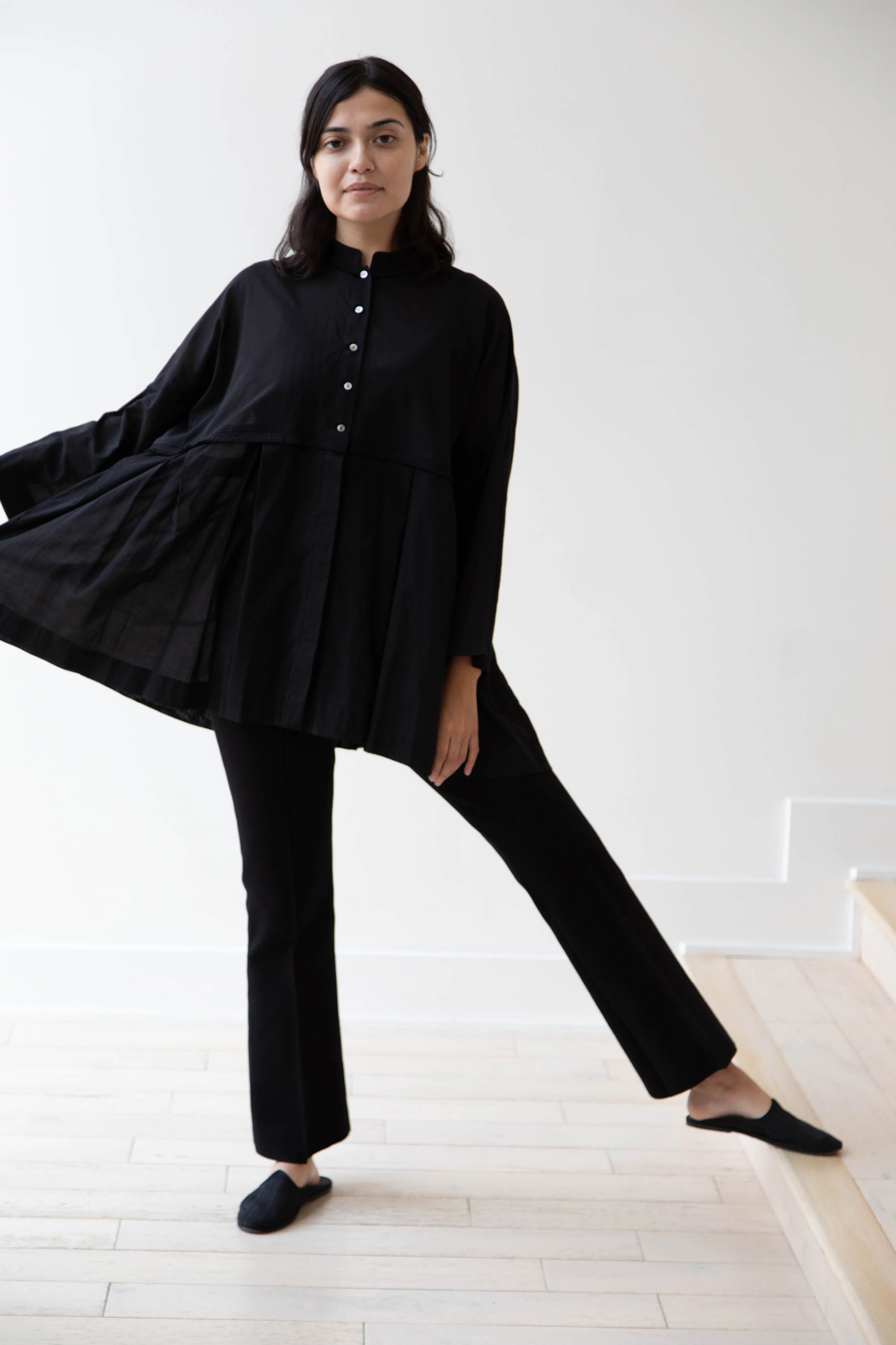 Arts & Science | Tuck Braid Blouse in Black