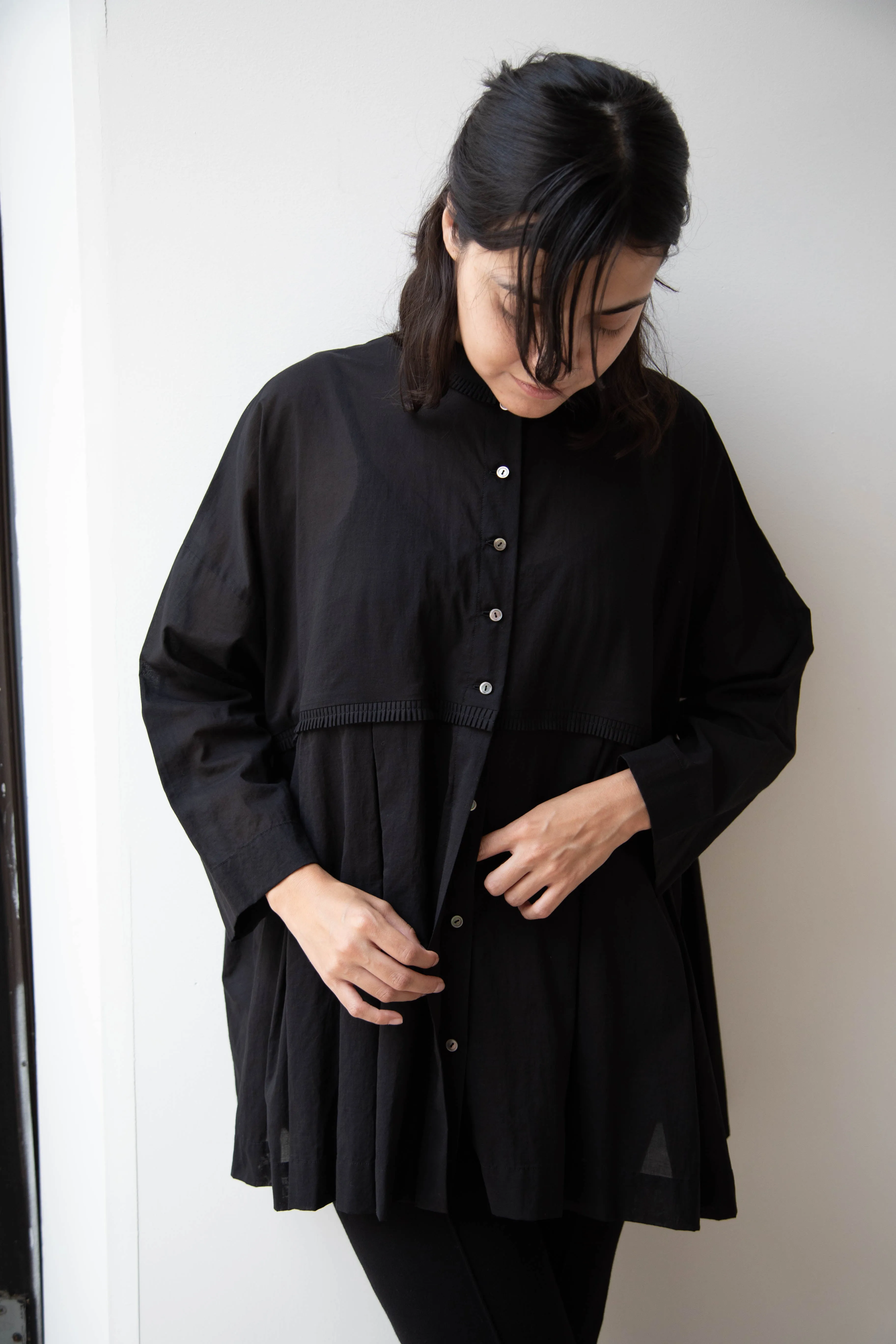 Arts & Science | Tuck Braid Blouse in Black