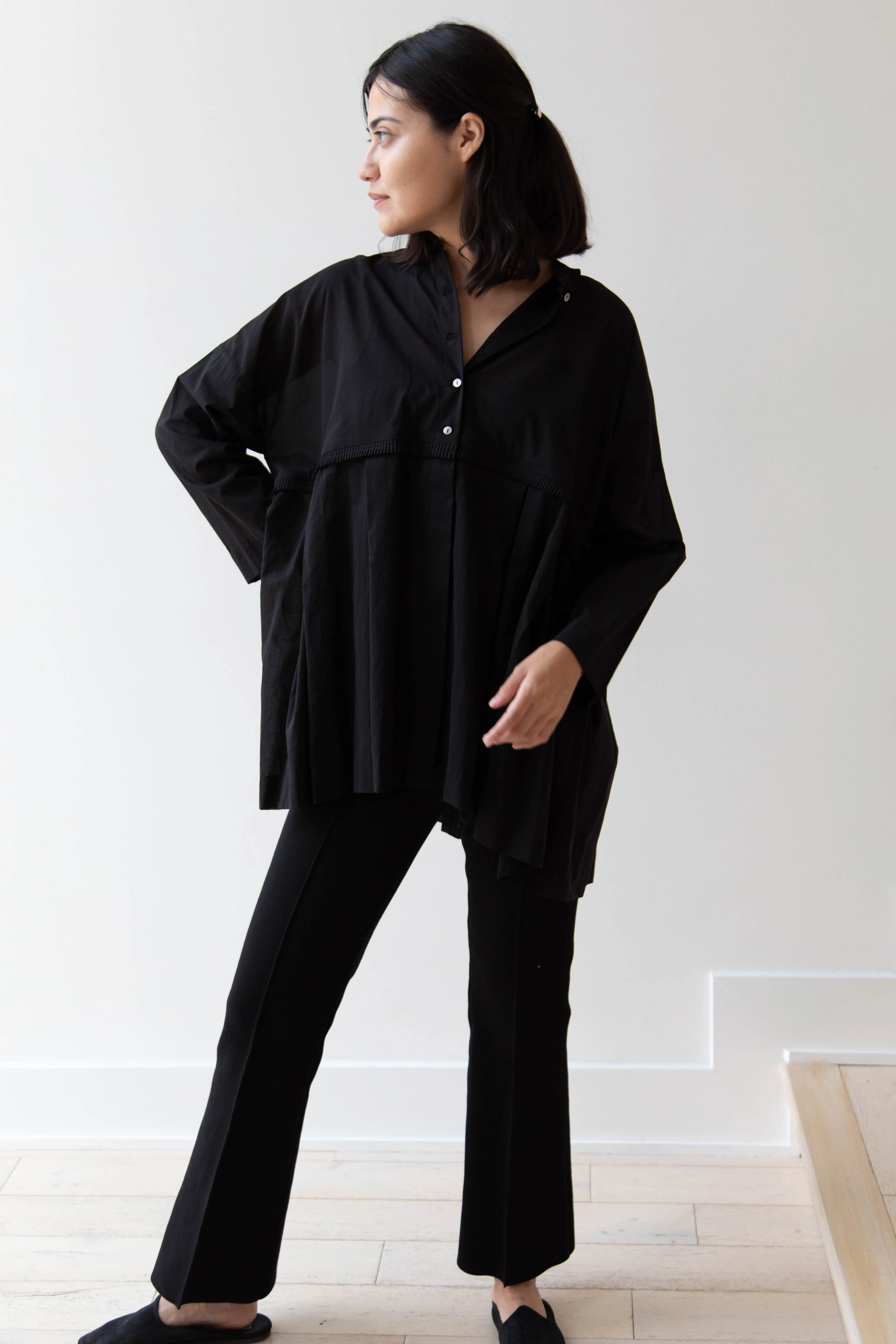 Arts & Science | Tuck Braid Blouse in Black