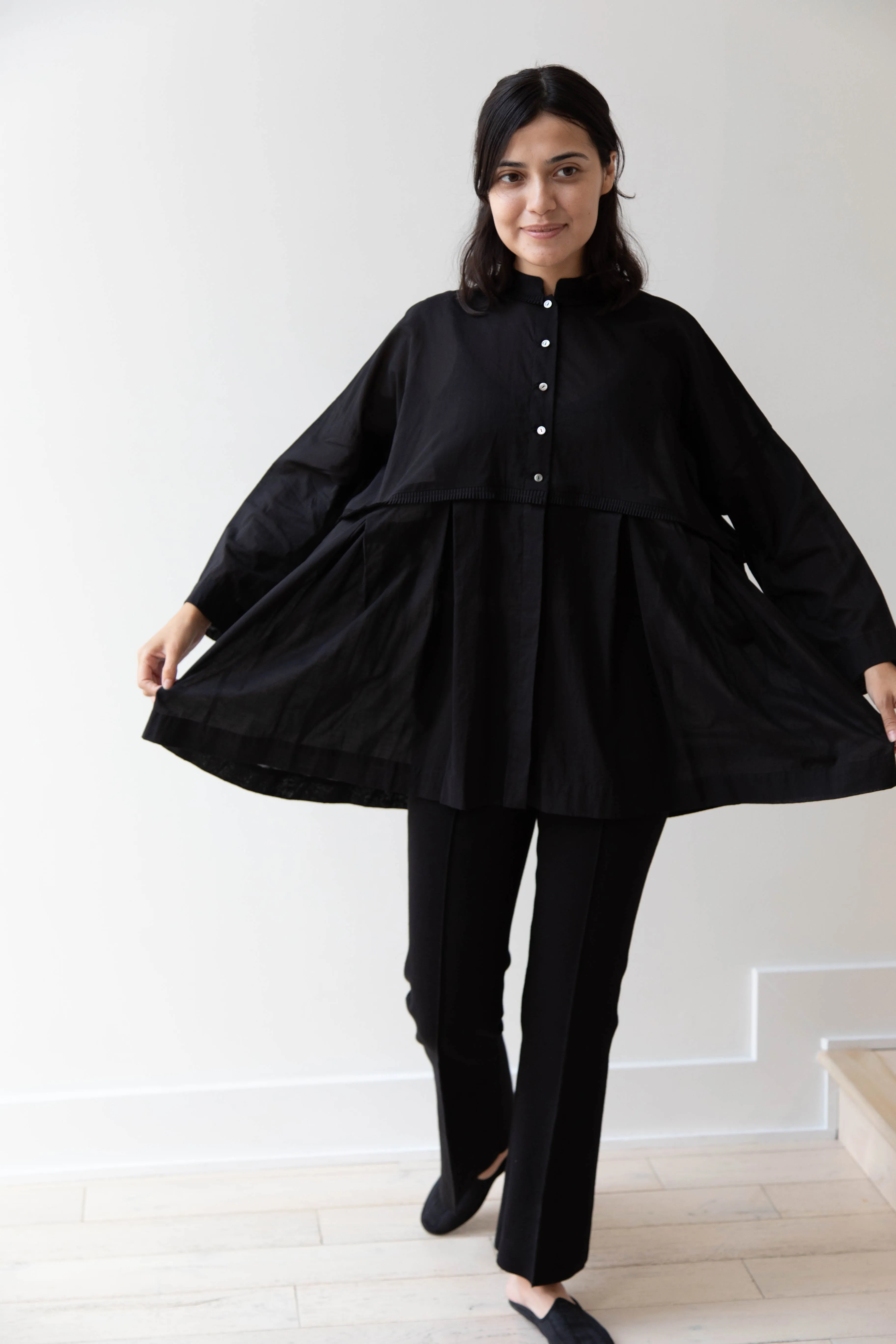 Arts & Science | Tuck Braid Blouse in Black