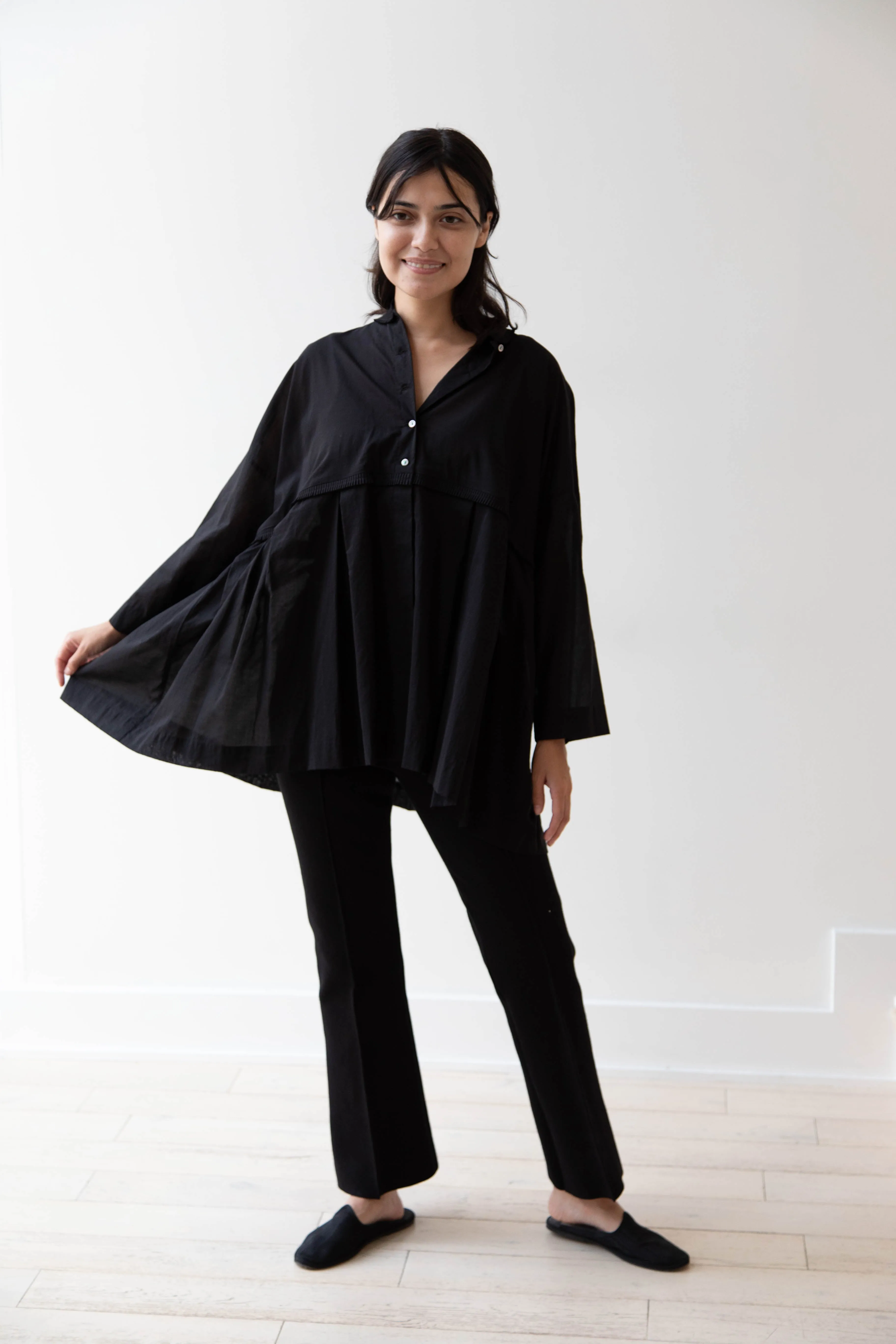 Arts & Science | Tuck Braid Blouse in Black