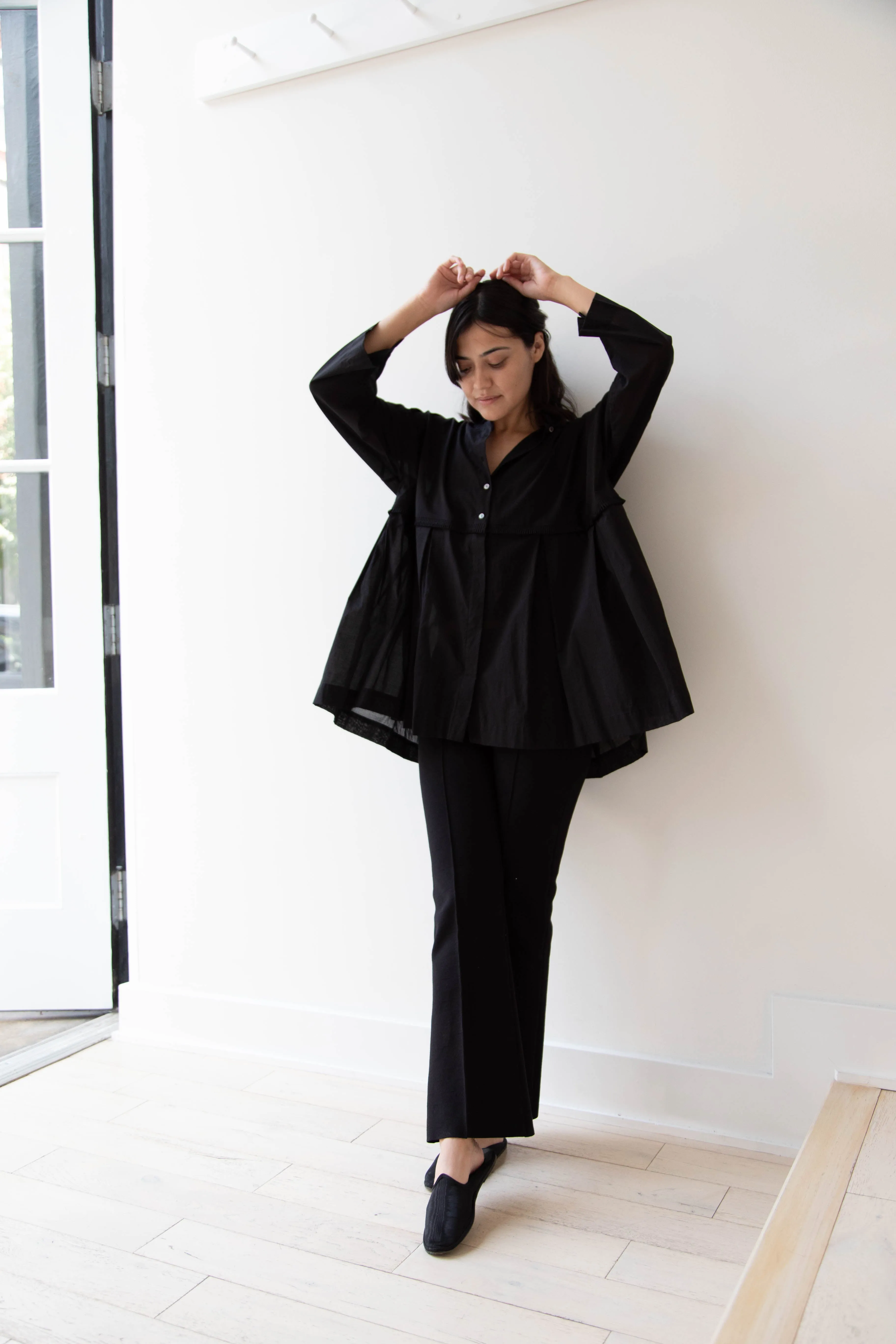Arts & Science | Tuck Braid Blouse in Black