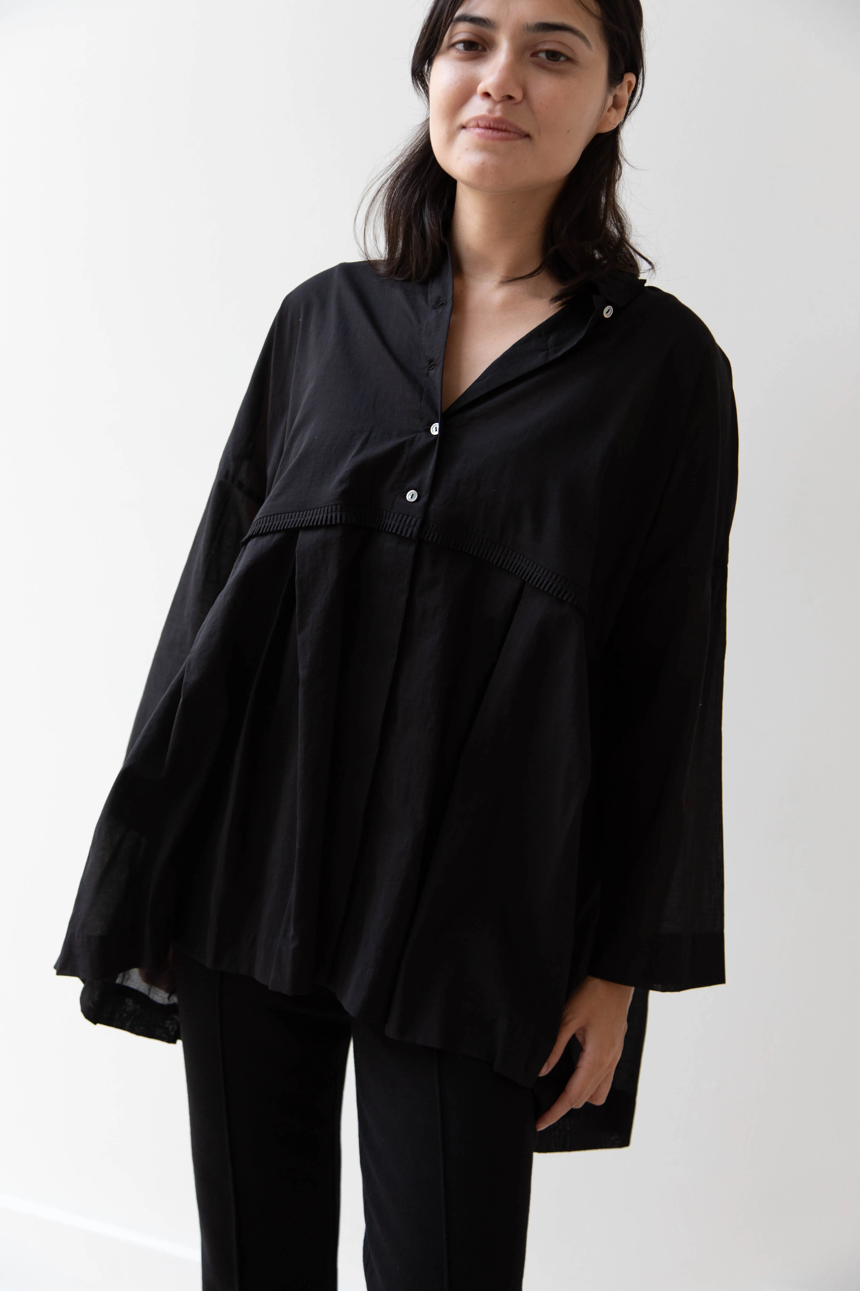 Arts & Science | Tuck Braid Blouse in Black