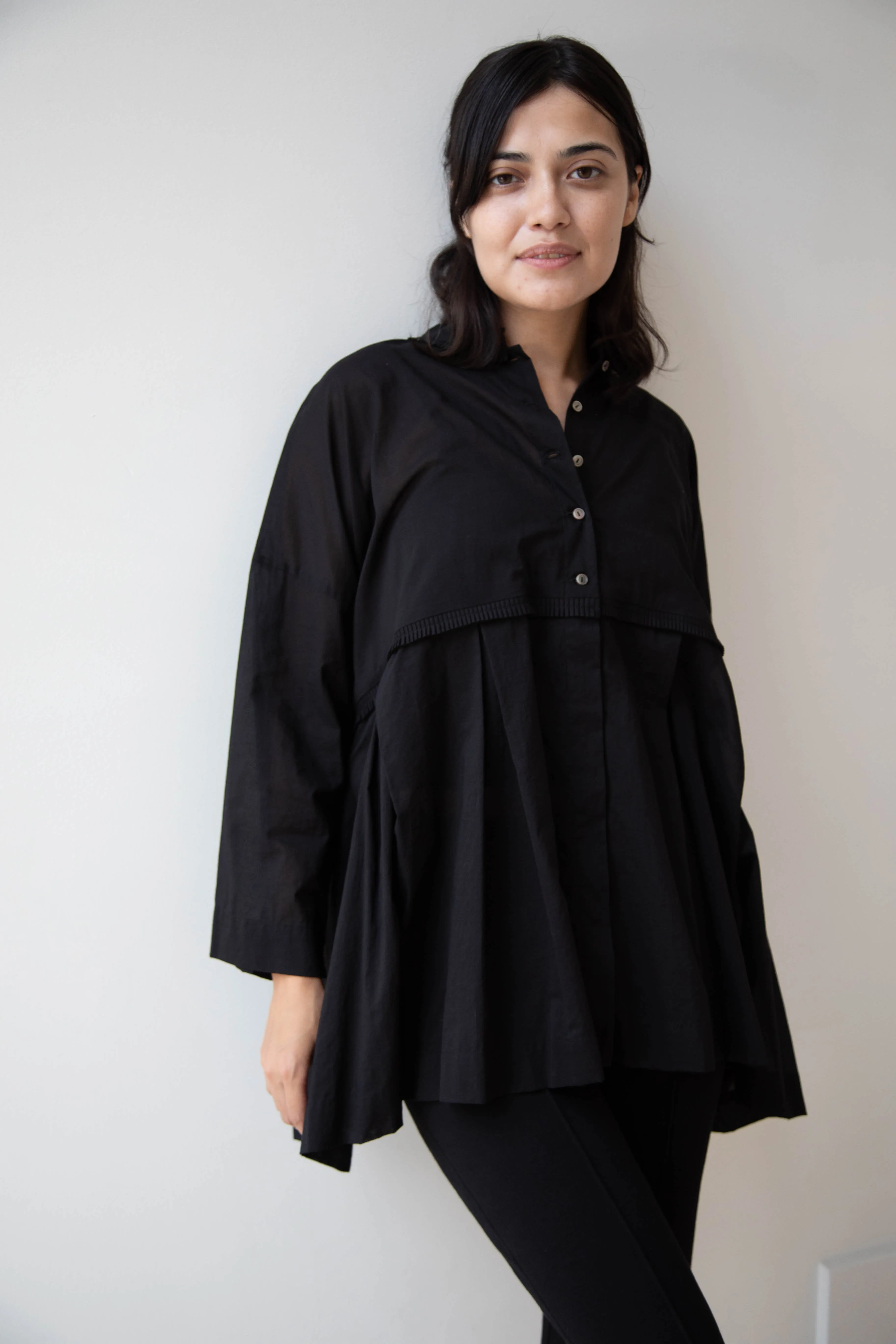 Arts & Science | Tuck Braid Blouse in Black