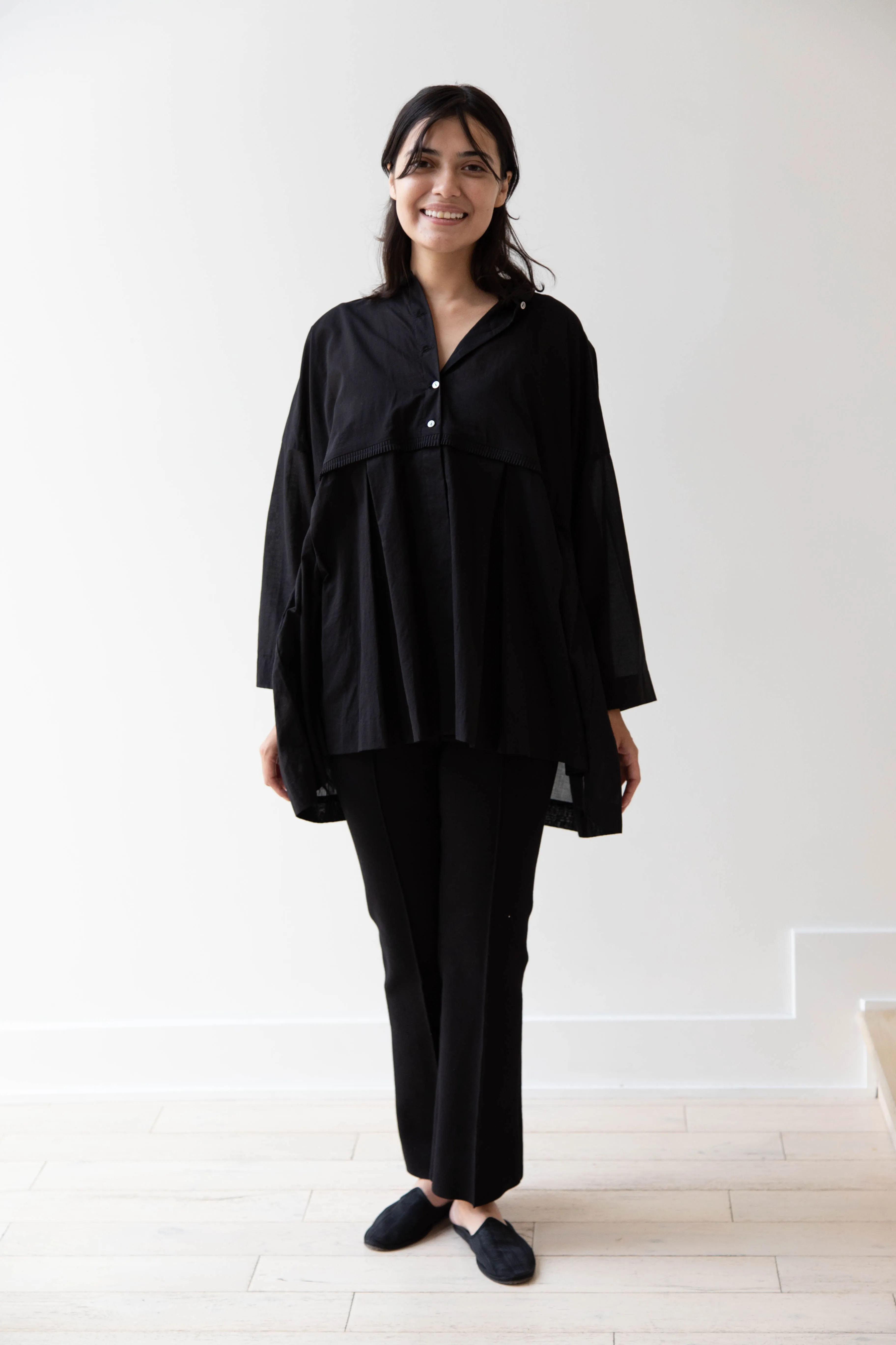 Arts & Science | Tuck Braid Blouse in Black
