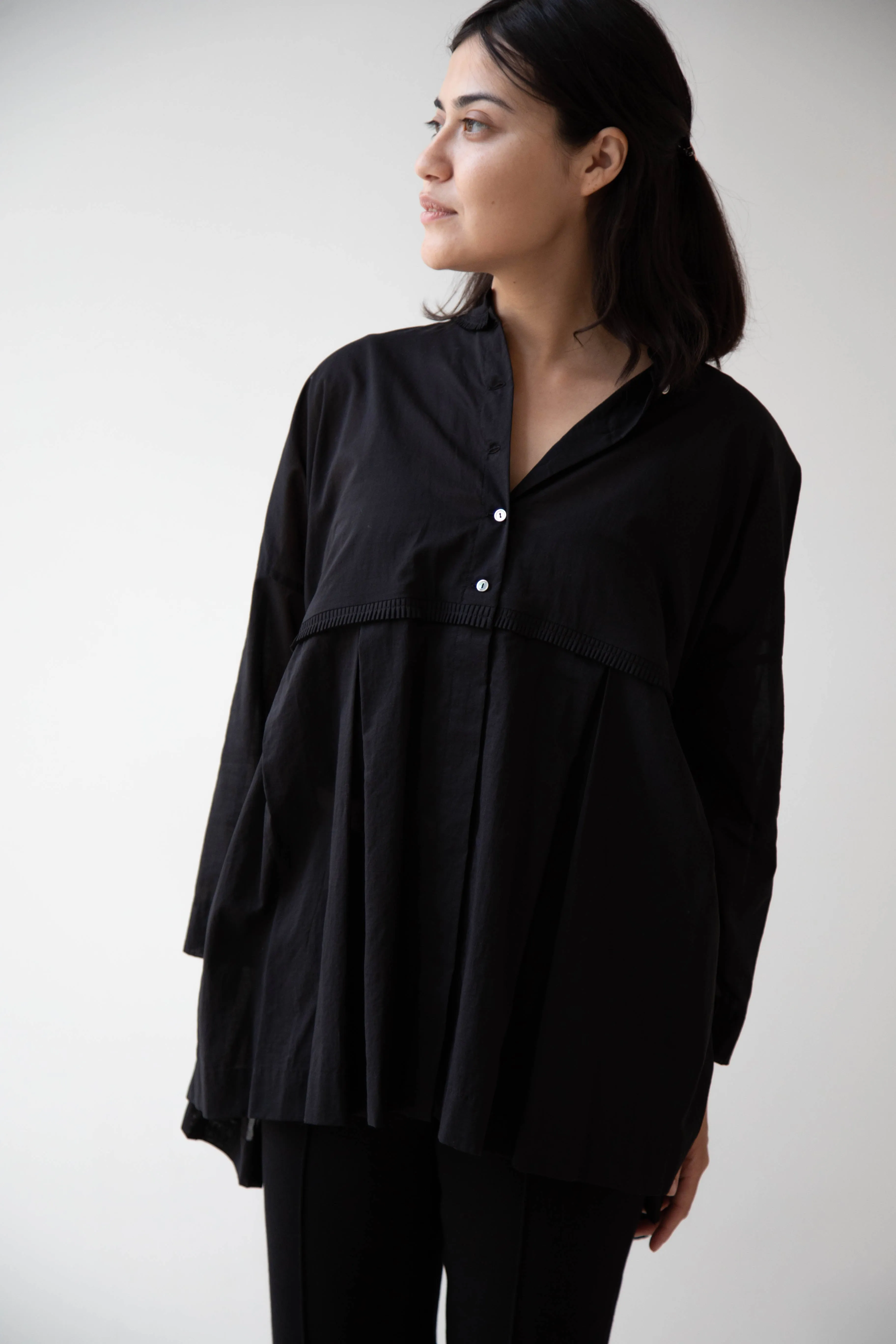 Arts & Science | Tuck Braid Blouse in Black