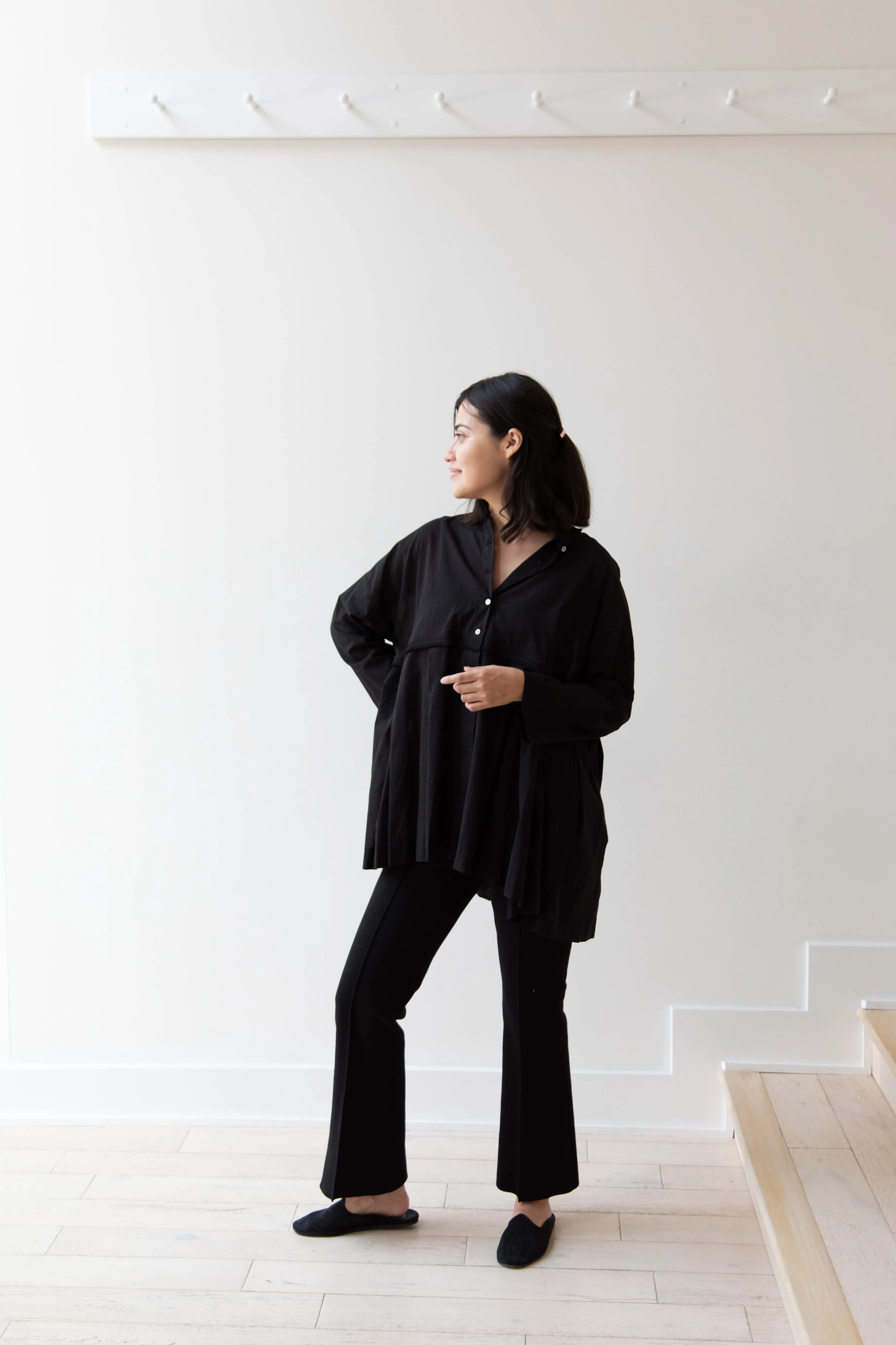 Arts & Science | Tuck Braid Blouse in Black