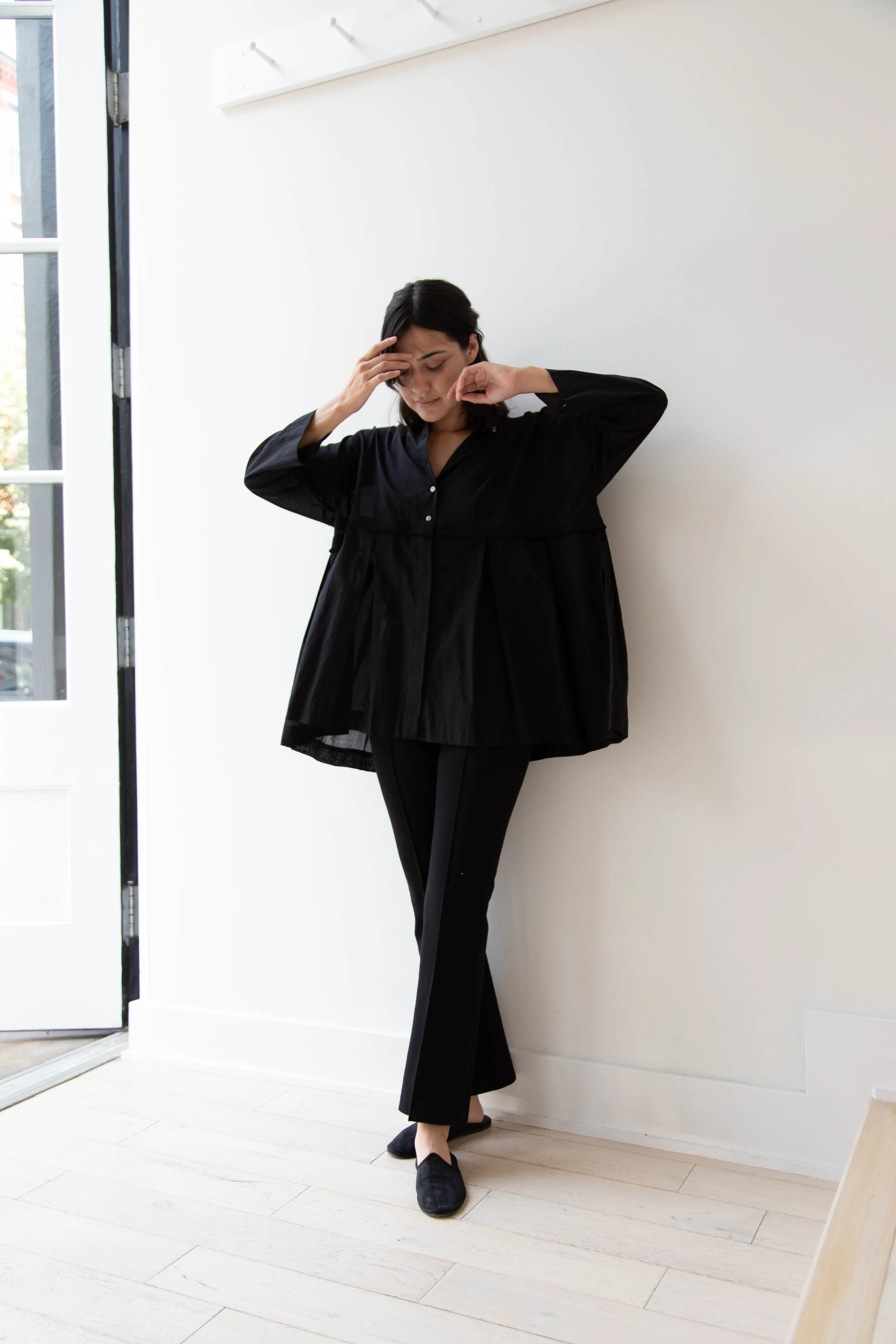 Arts & Science | Tuck Braid Blouse in Black