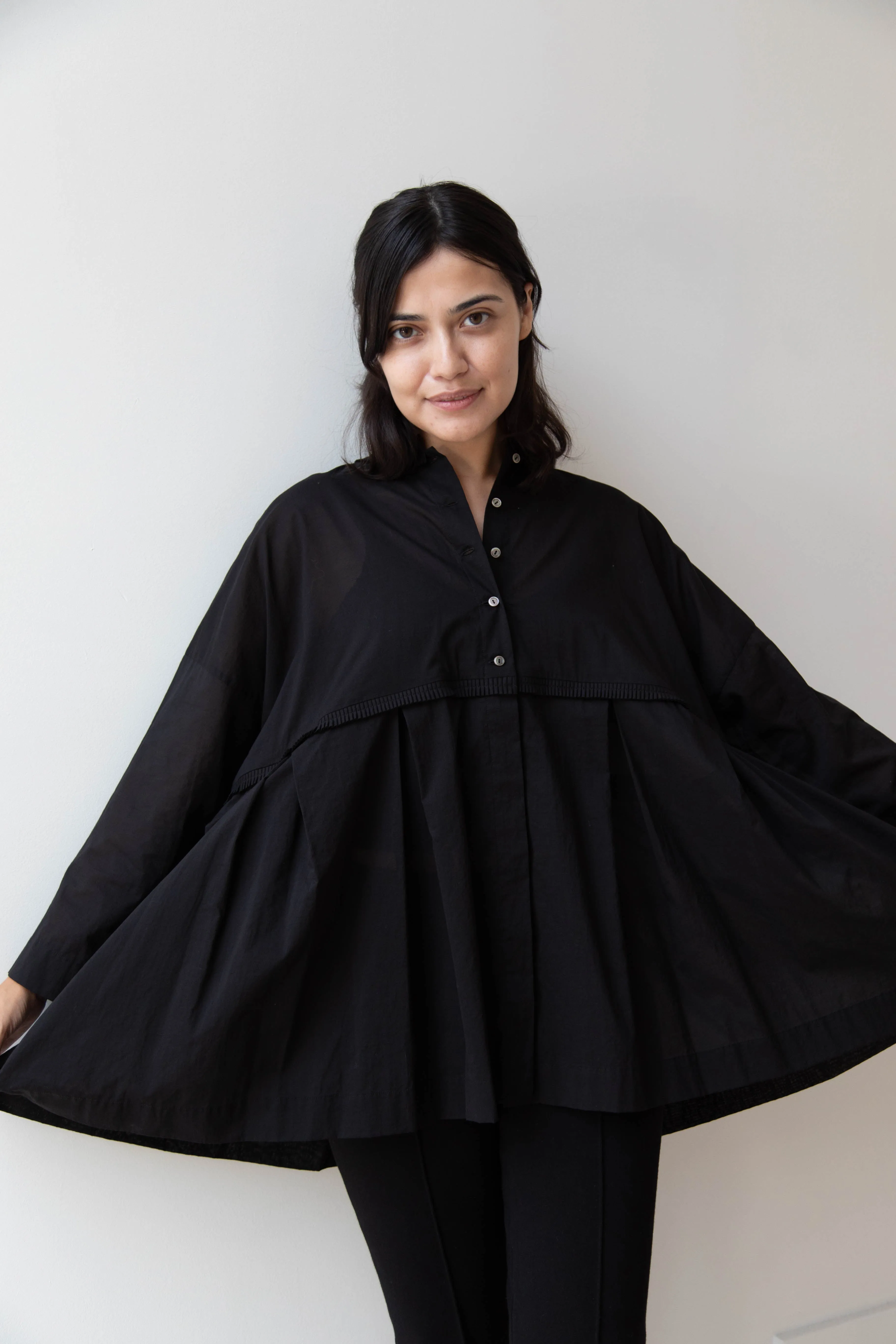 Arts & Science | Tuck Braid Blouse in Black