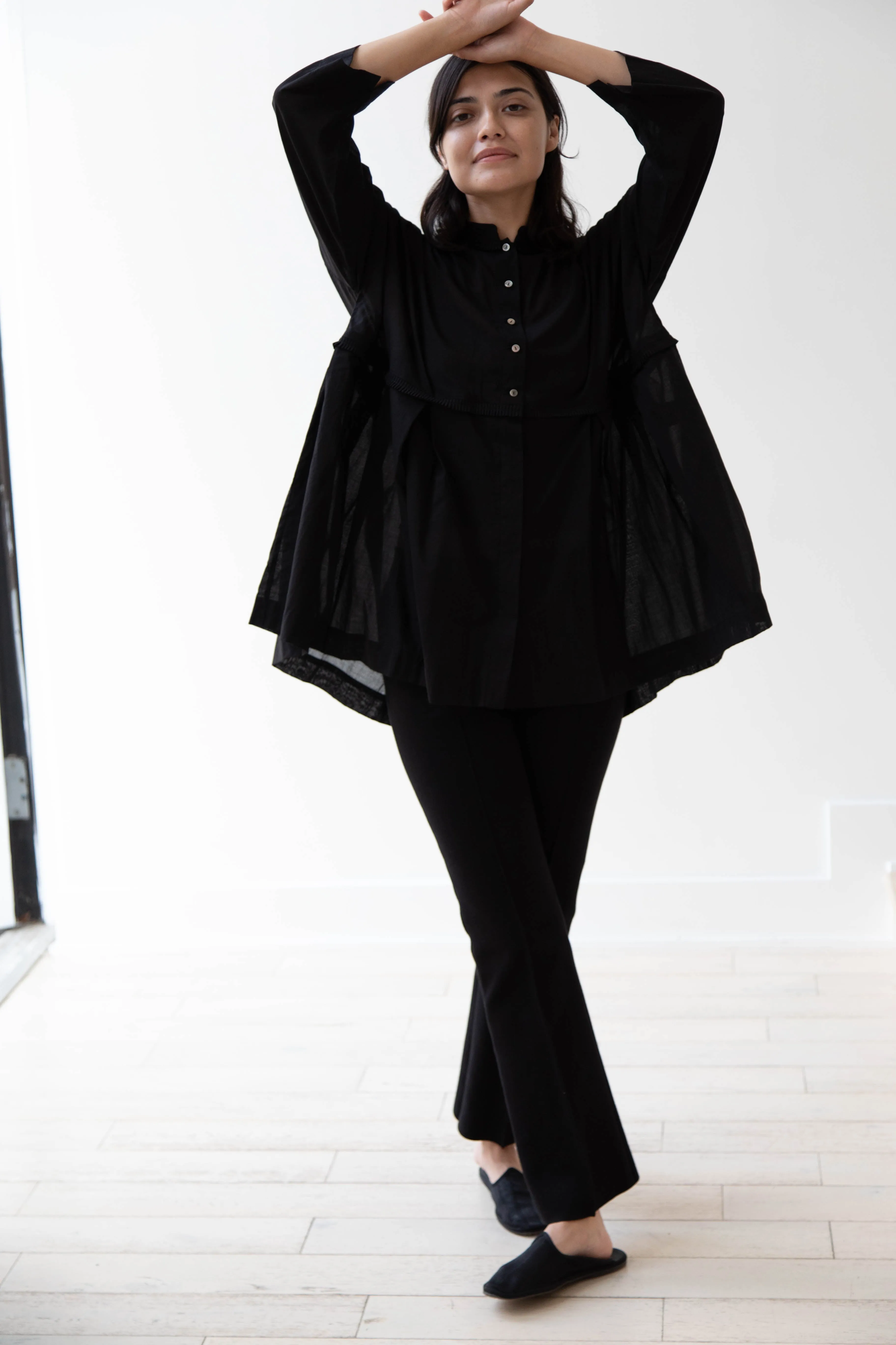 Arts & Science | Tuck Braid Blouse in Black