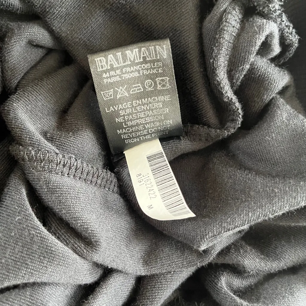 Balmain Velvet Logo Sweatshirt