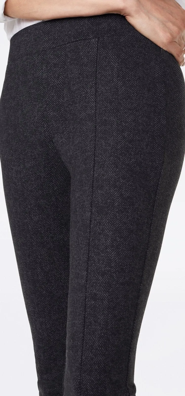 Basic Legging Jeans Black Grey Jersey | Herringbone Heights