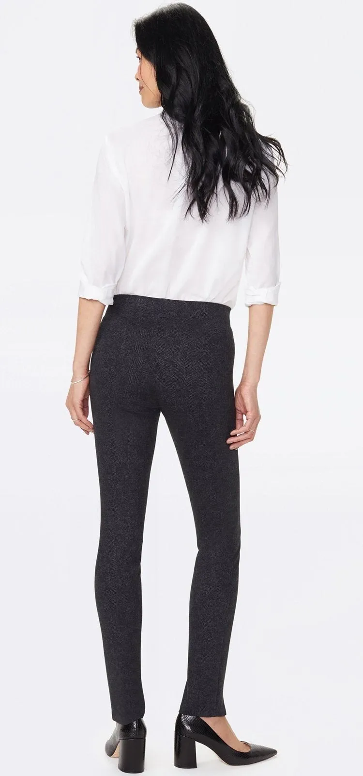 Basic Legging Jeans Black Grey Jersey | Herringbone Heights