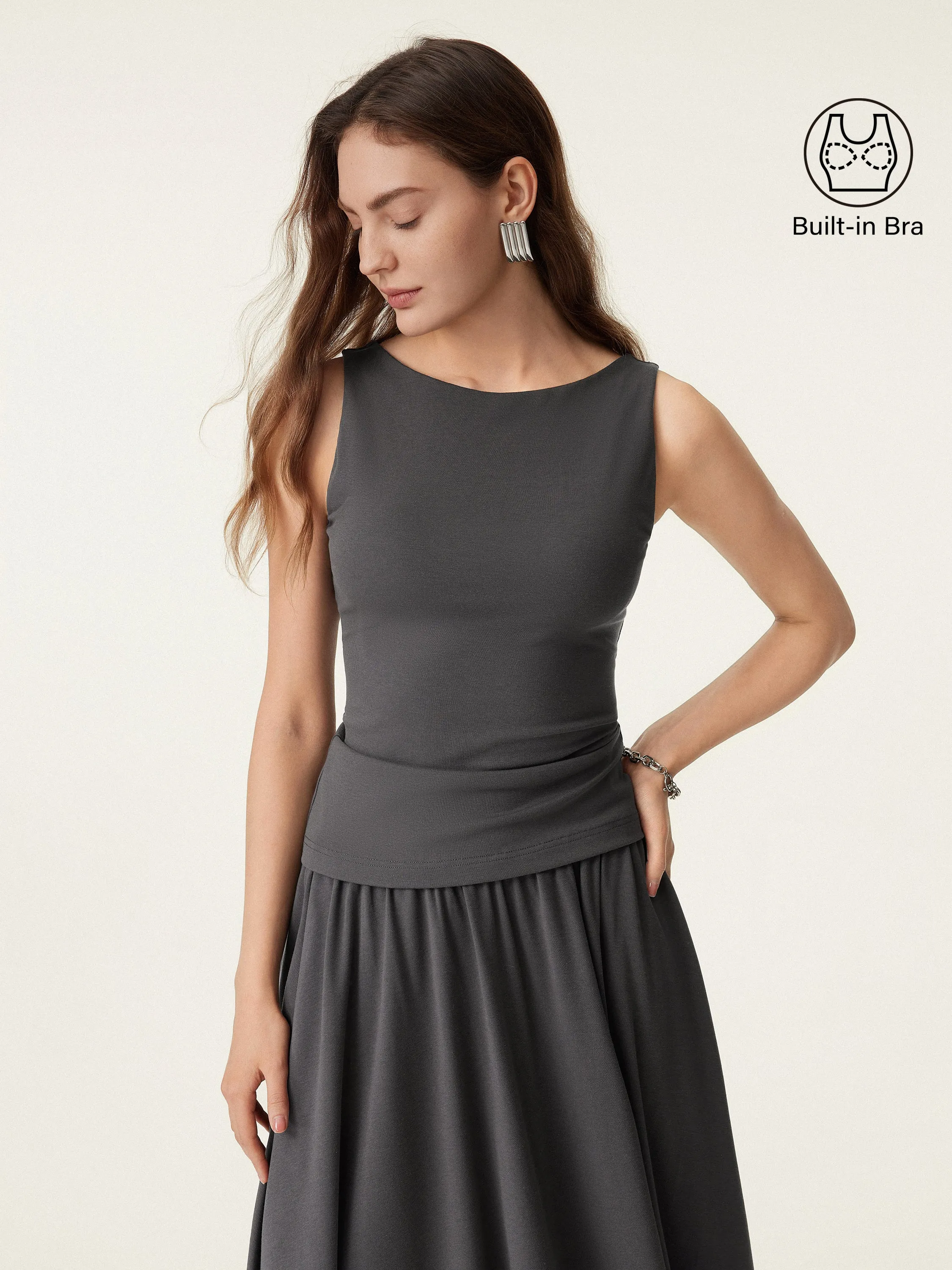 Boatneck New Airy Brami Tank