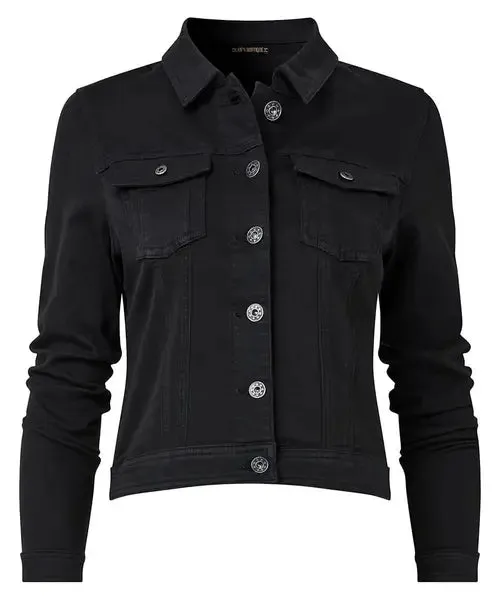 Boutique Denim Jacket -BLACK