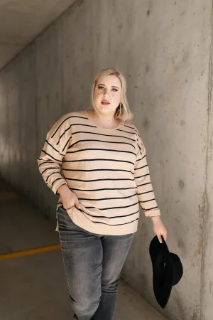 Brand New Attitude Striped Sweater Top