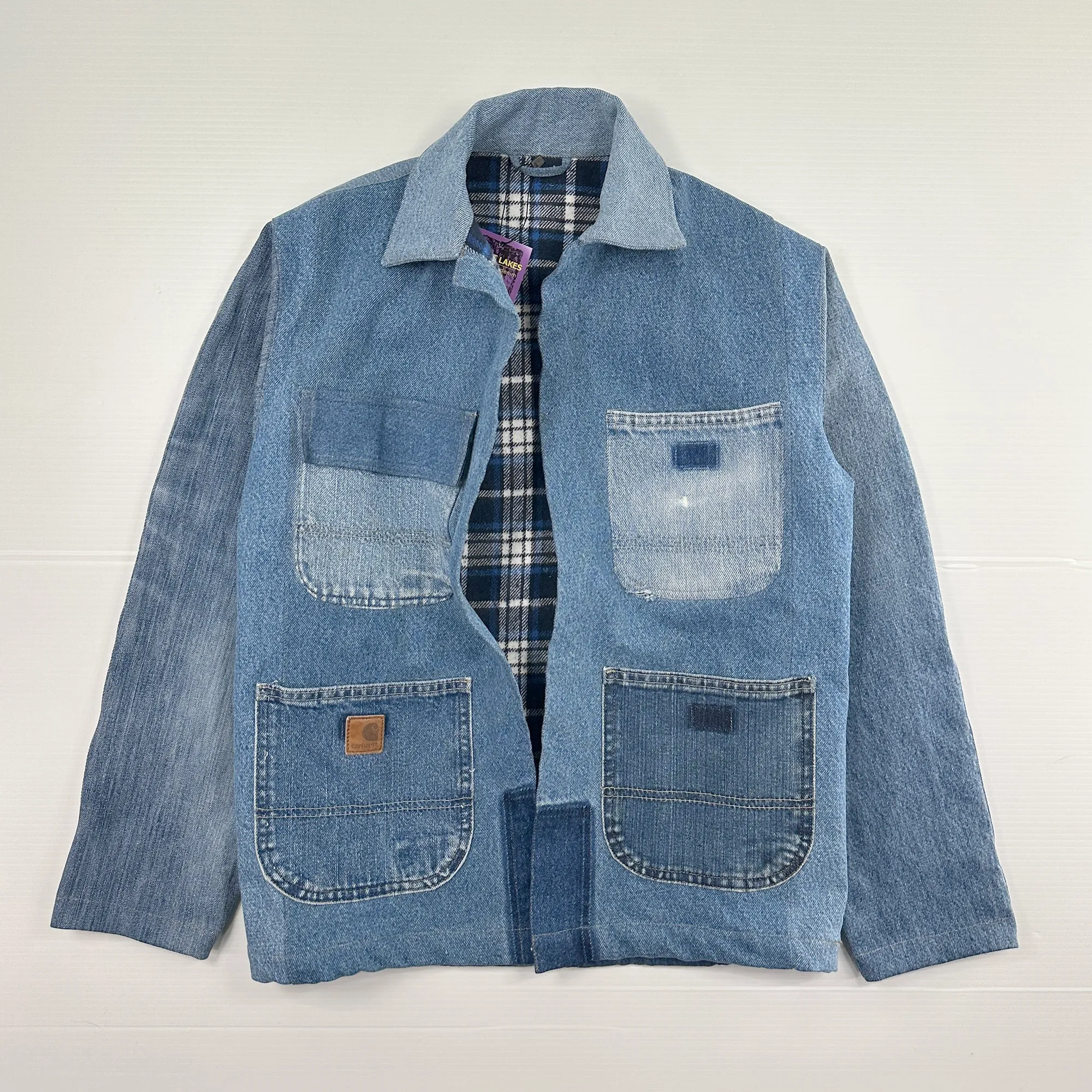 Chore Coat Made From Recycled Carhartt Work Jeans - S/M