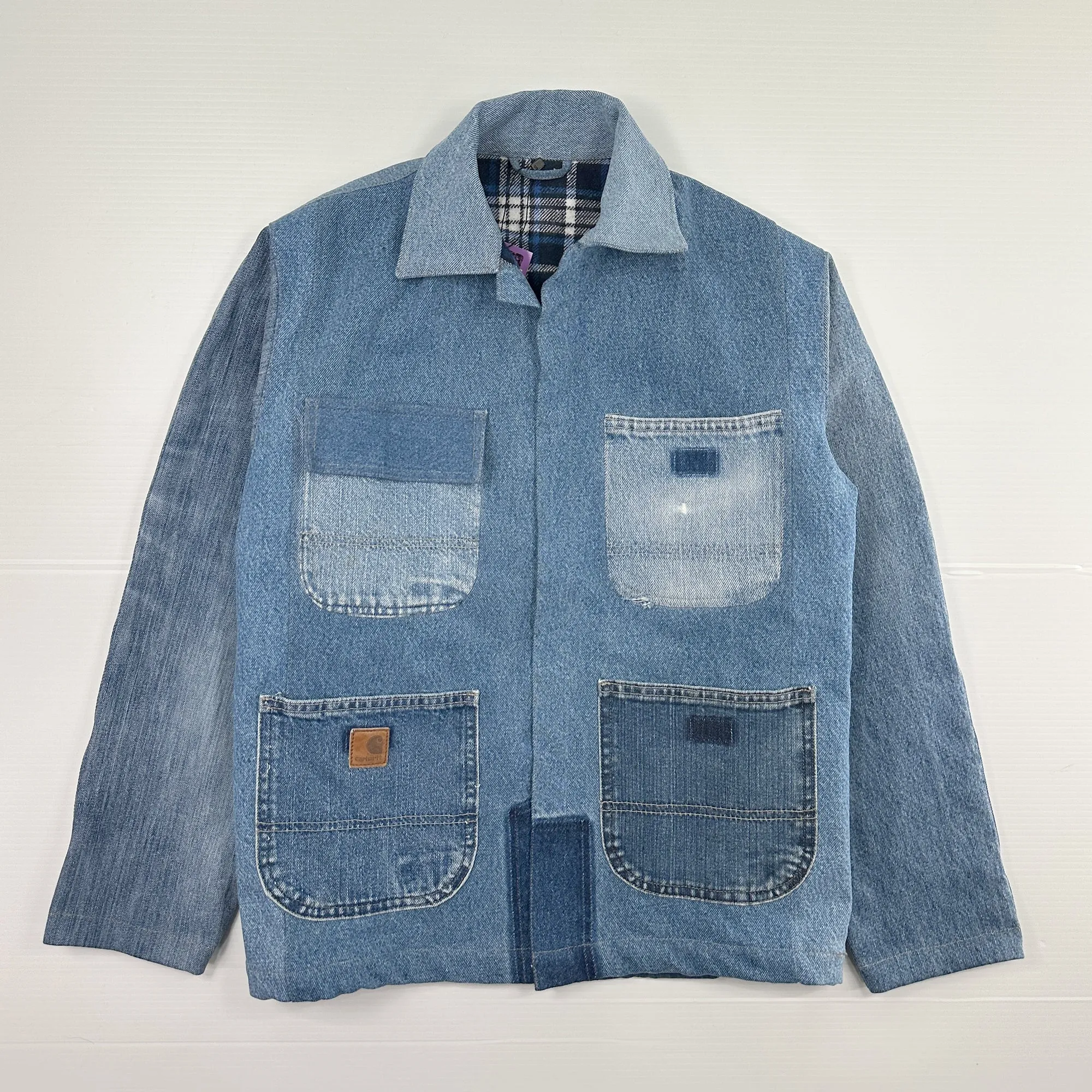 Chore Coat Made From Recycled Carhartt Work Jeans - S/M