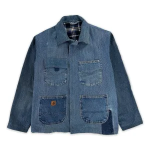 Chore Coat Made From Recycled Work Jeans - Large