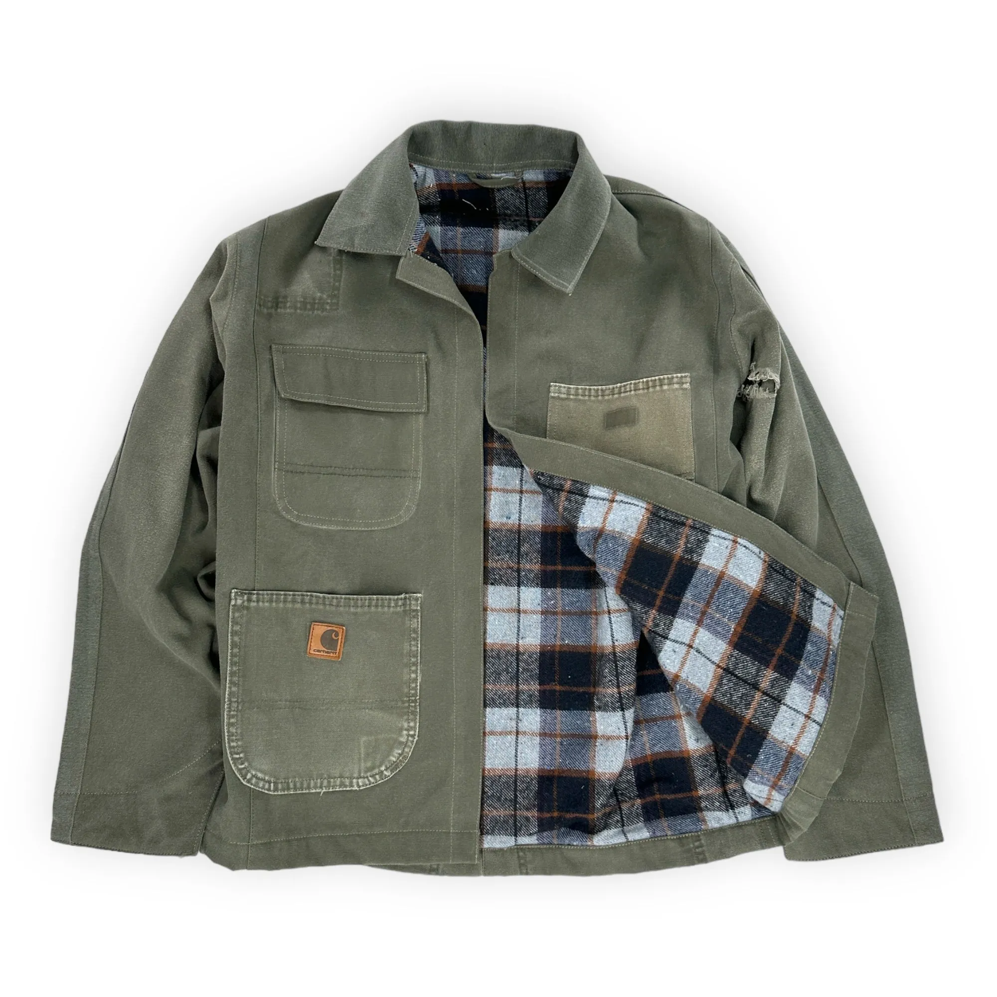 Chore Coat Made From Upcycled Work Jeans - Medium