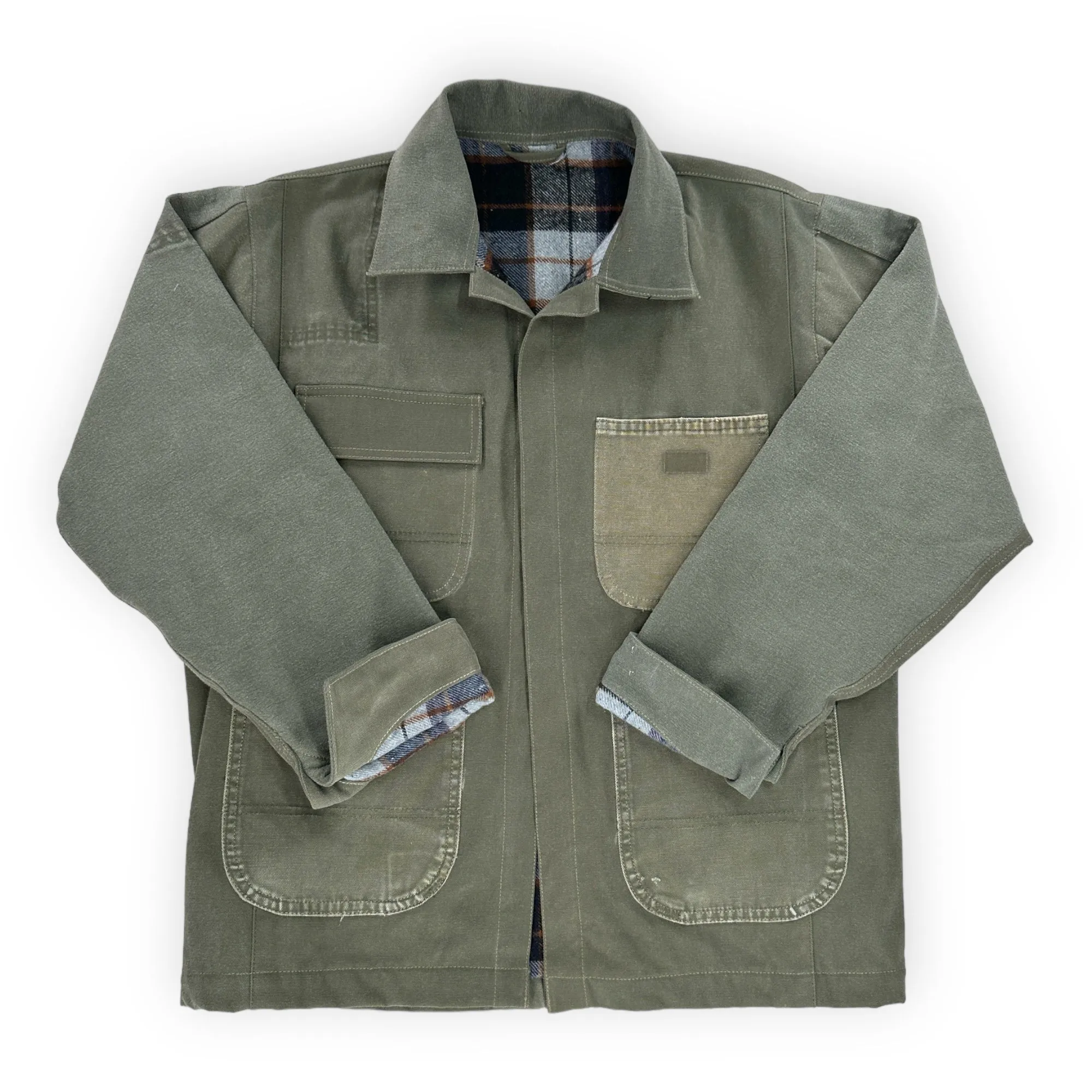 Chore Coat Made From Upcycled Work Jeans - Medium