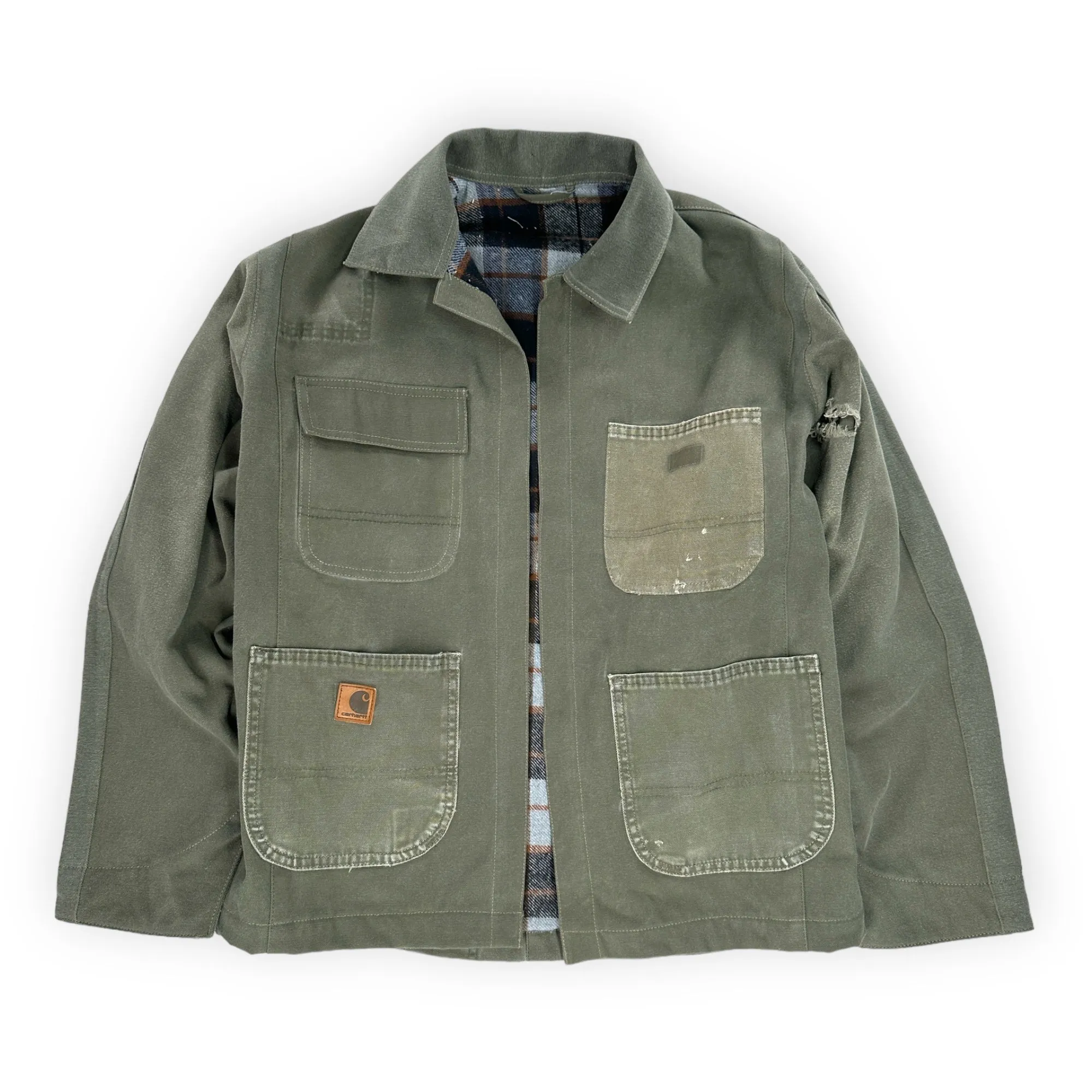 Chore Coat Made From Upcycled Work Jeans - Medium