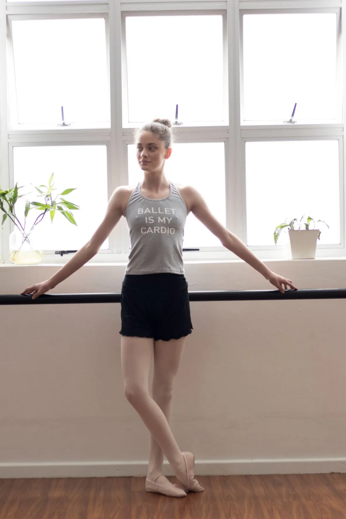 Dance Workout Top Grey