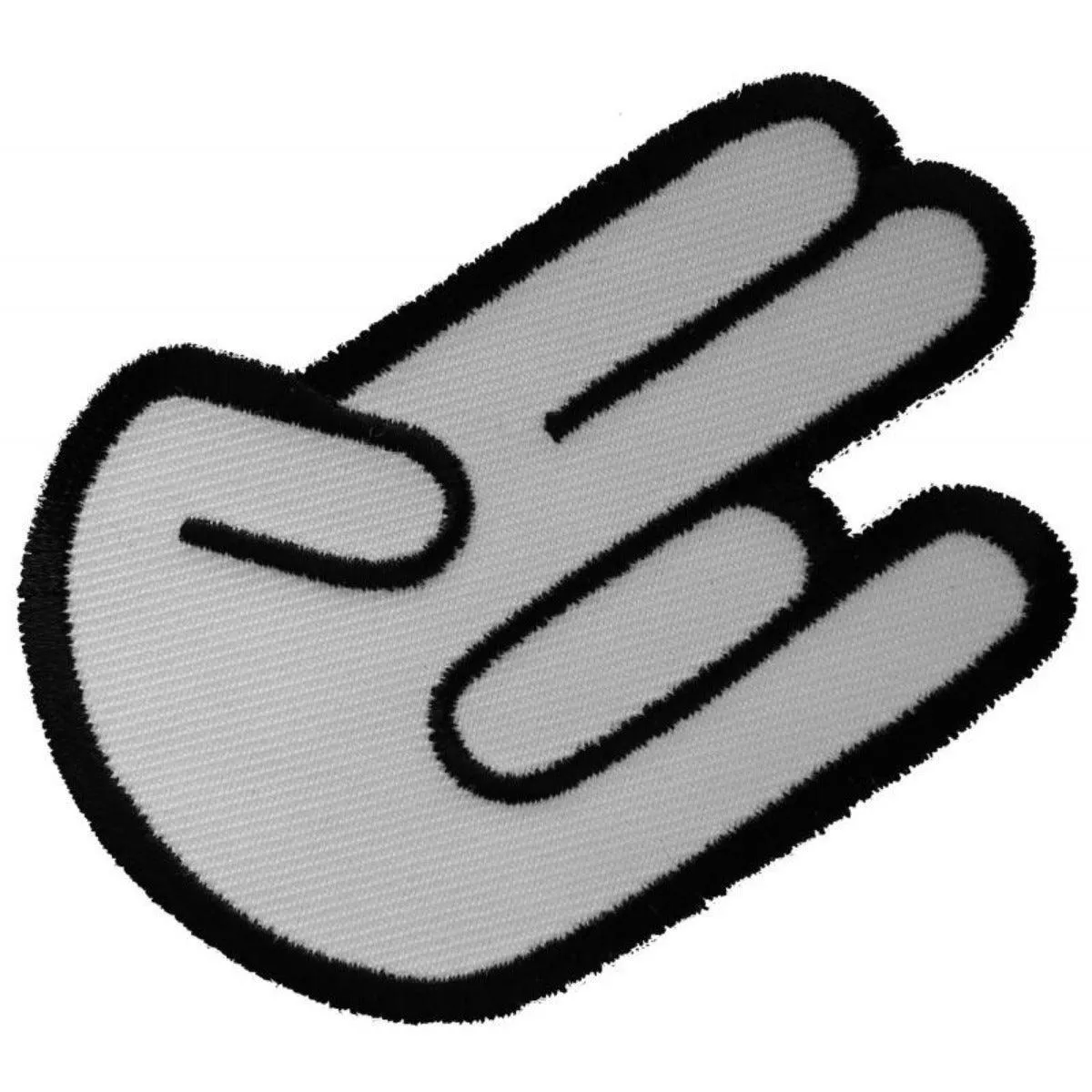 Daniel Smart Shocker Hand Sign Embroidered Iron On Patch, 3.25 x 2.25 inches