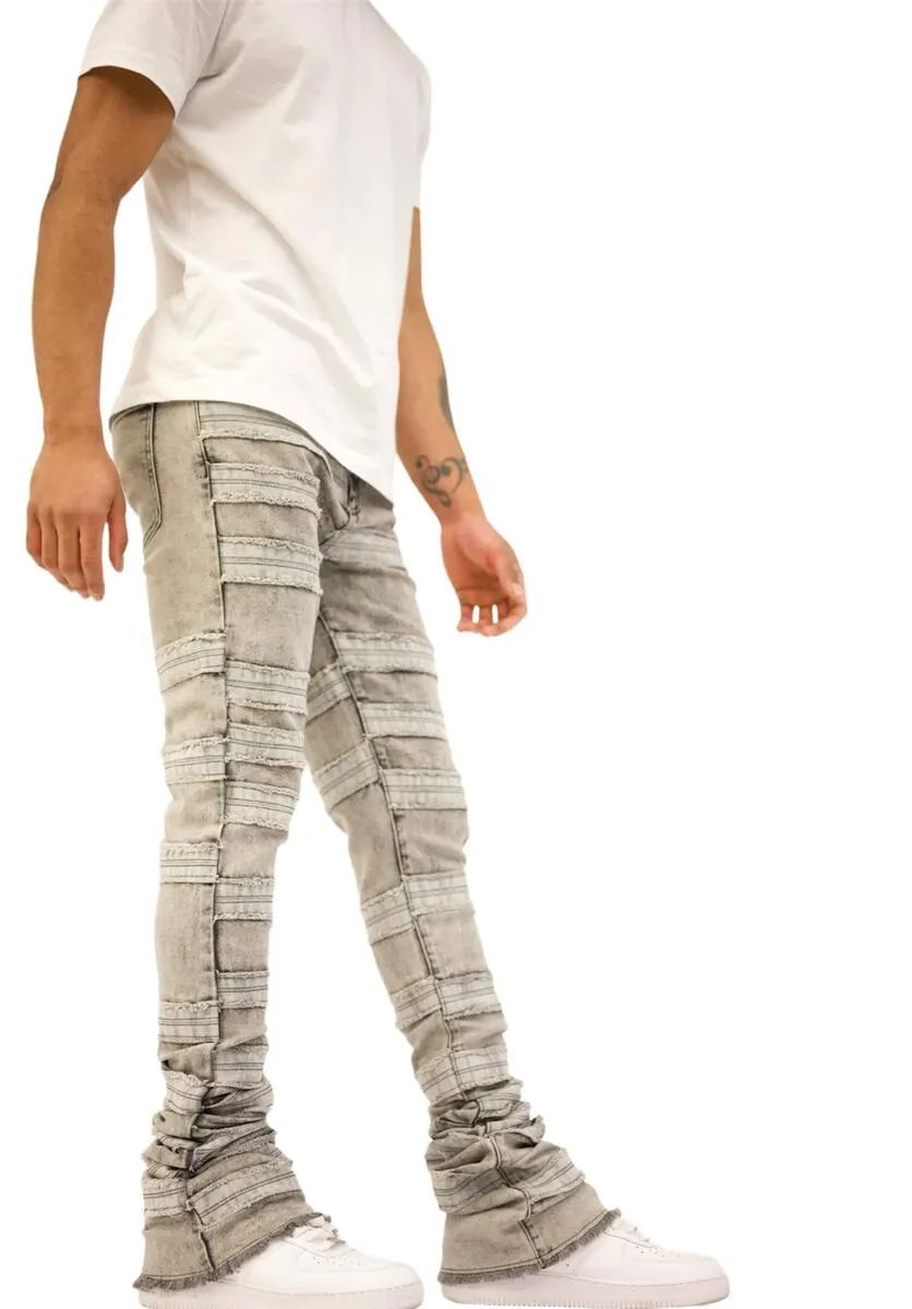 Doctrine 'Kill Joy' Super Stacked Denim (Steel Gray) DB0003-STK