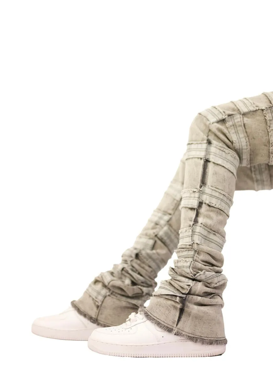 Doctrine 'Kill Joy' Super Stacked Denim (Steel Gray) DB0003-STK