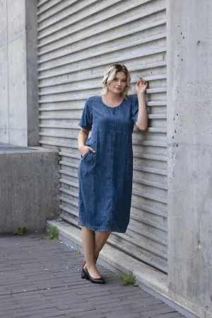 Dress - Denim with pockets