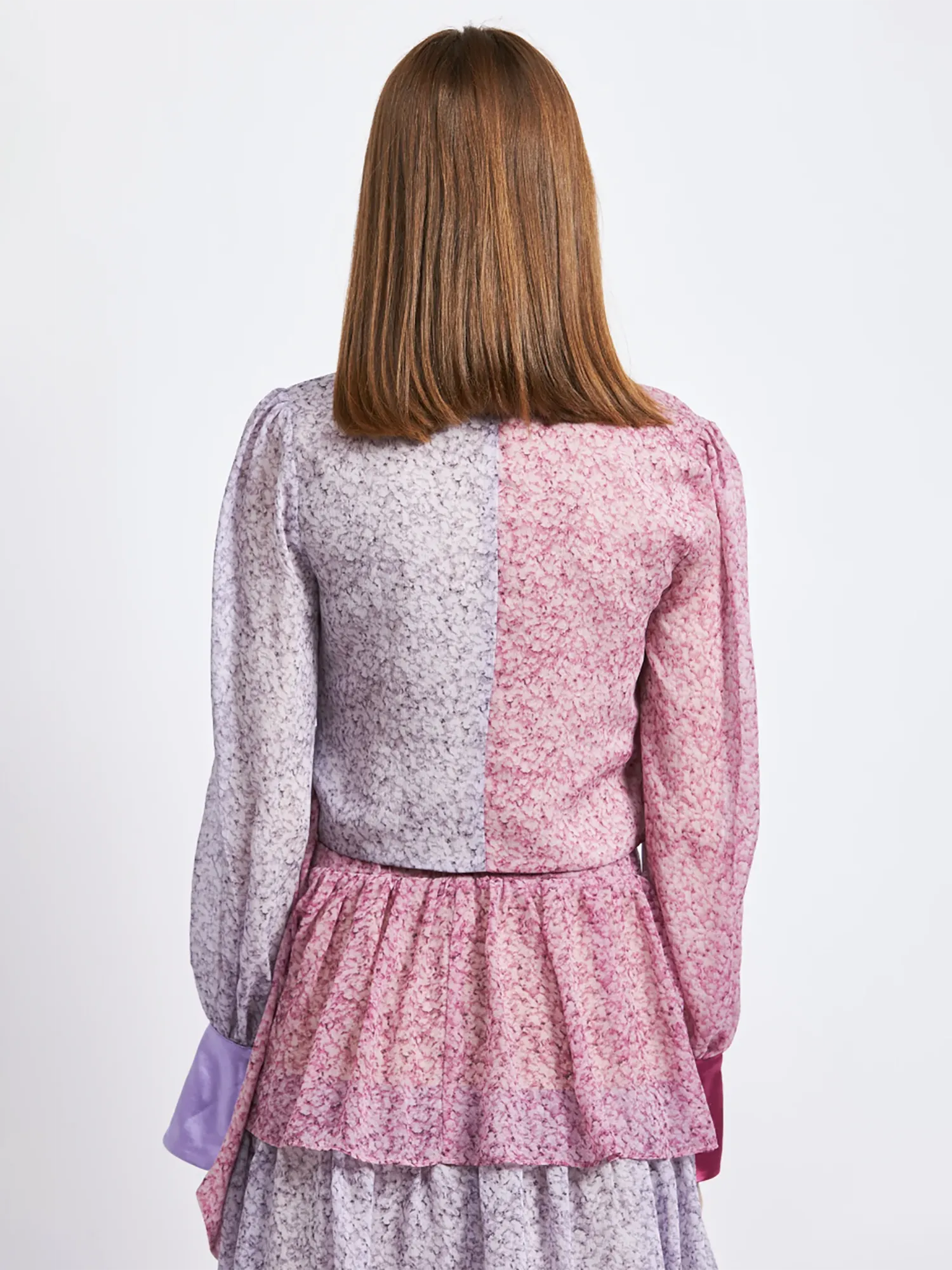 En Saison Colorblock Woven Top