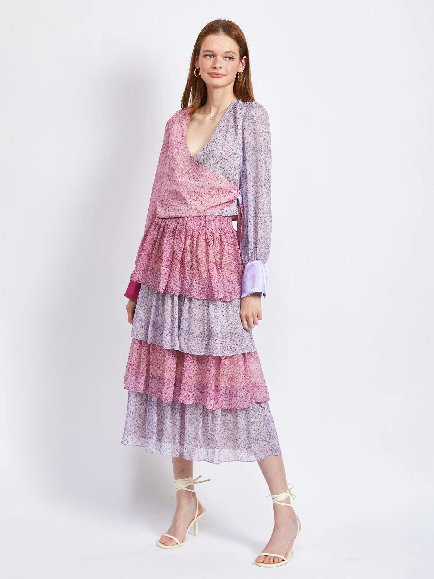 En Saison Colorblock Woven Top