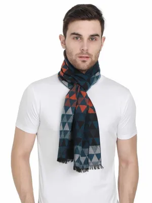 FabSeasons Green Men's Casual Checkered Acrylic Woolen Muffler