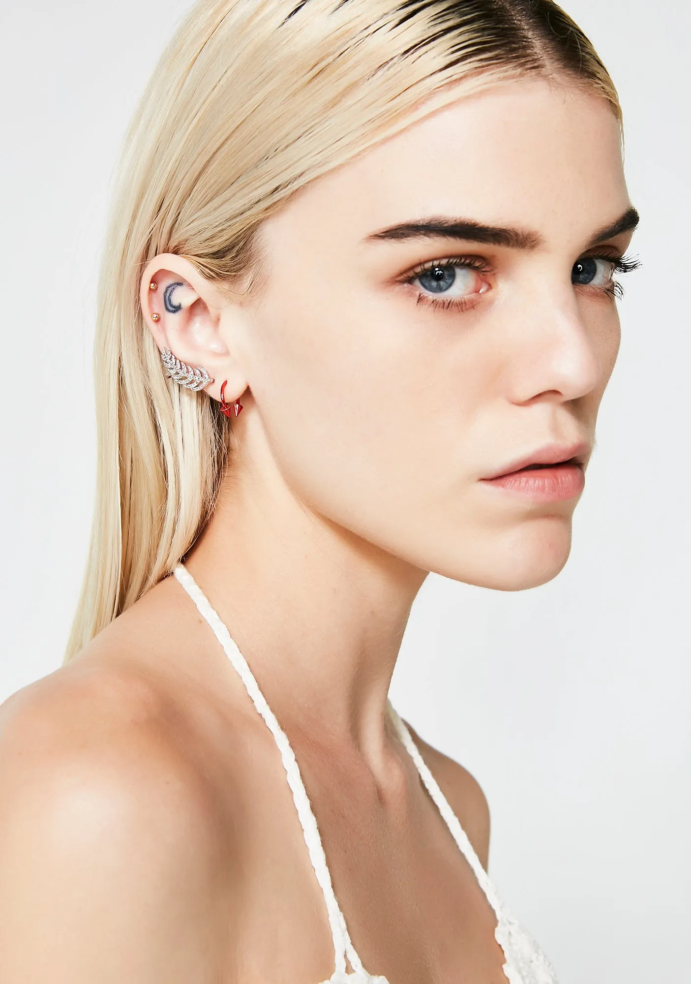 Fly By Rhinestone Ear Cuffs