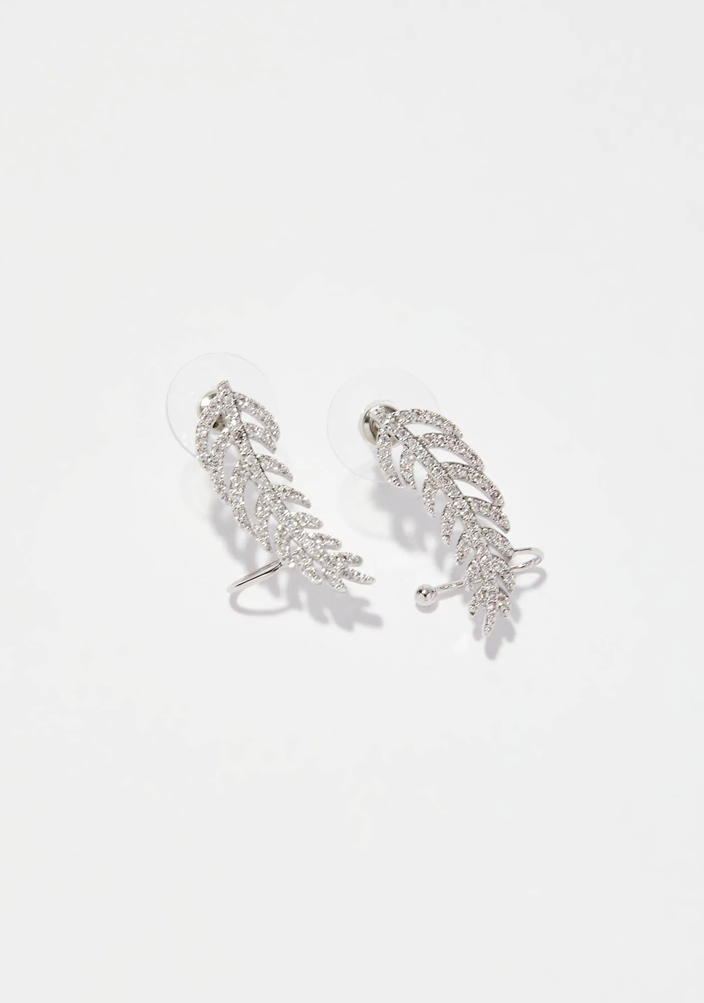 Fly By Rhinestone Ear Cuffs