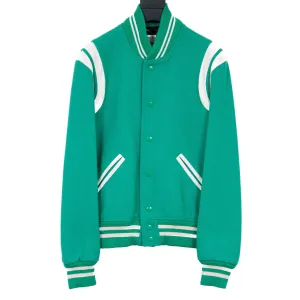 Green & White Teddy Jacket