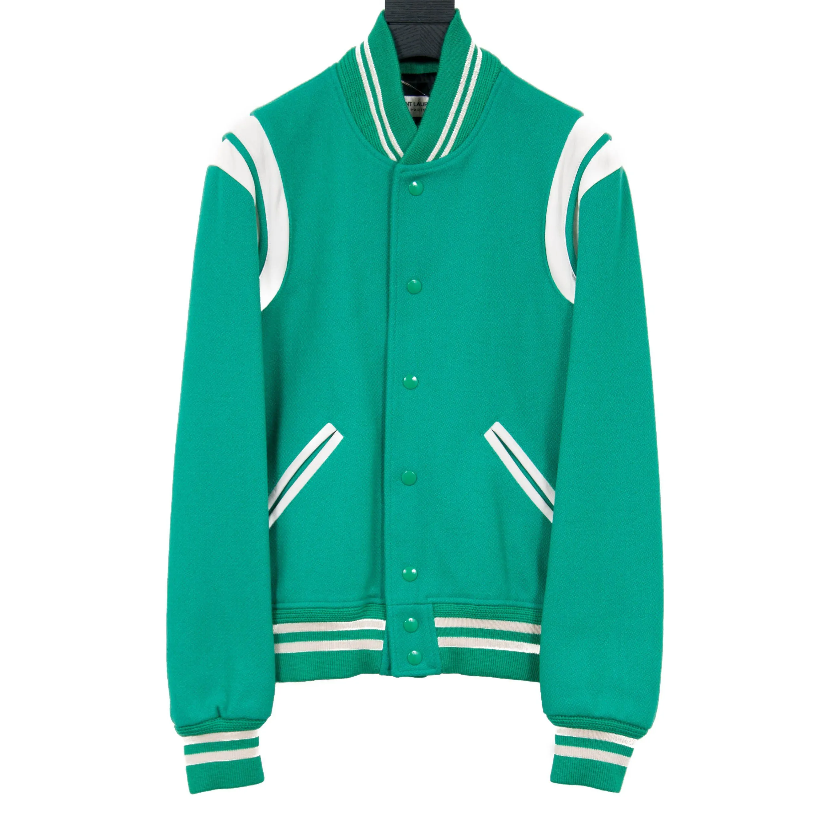 Green & White Teddy Jacket